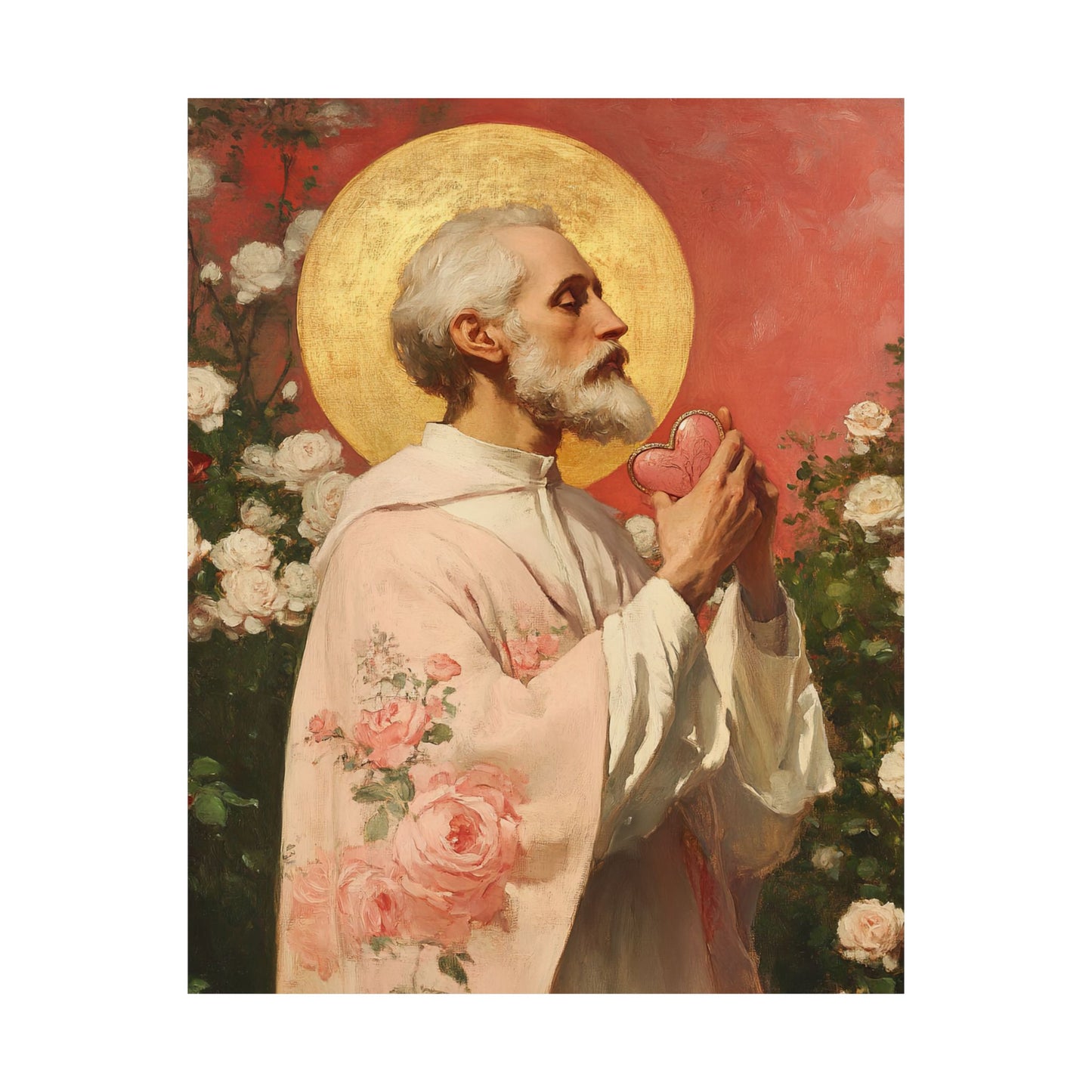 Saint Valentine -  Catholic Art - Multiple Sizes - Premium Posters - Catholic Art - Christian Home - Catholic Saint Art
