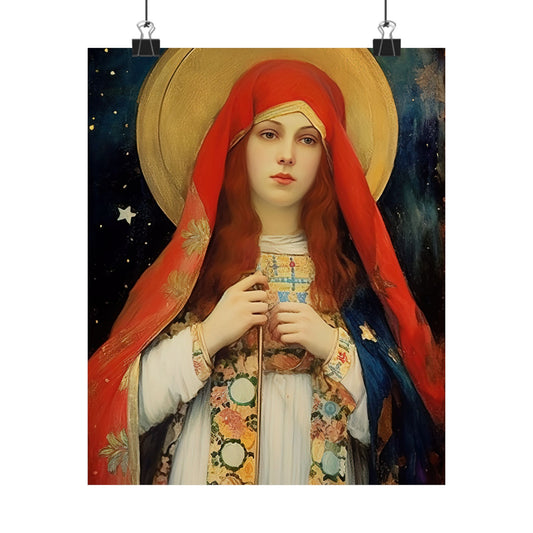 Saint Sabina Print - Sanctified Souls Print - Multiple Sizes - Premium Matte Vertical Posters