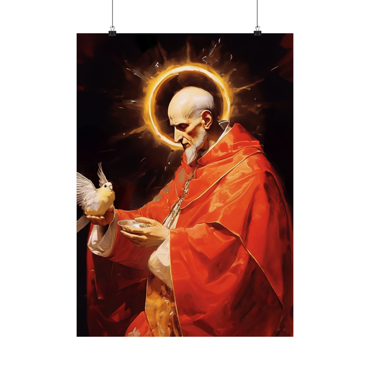 Pope Saint Gregory the Great Print - Sanctified Souls Print - Multiple Sizes - Premium Matte Vertical Posters