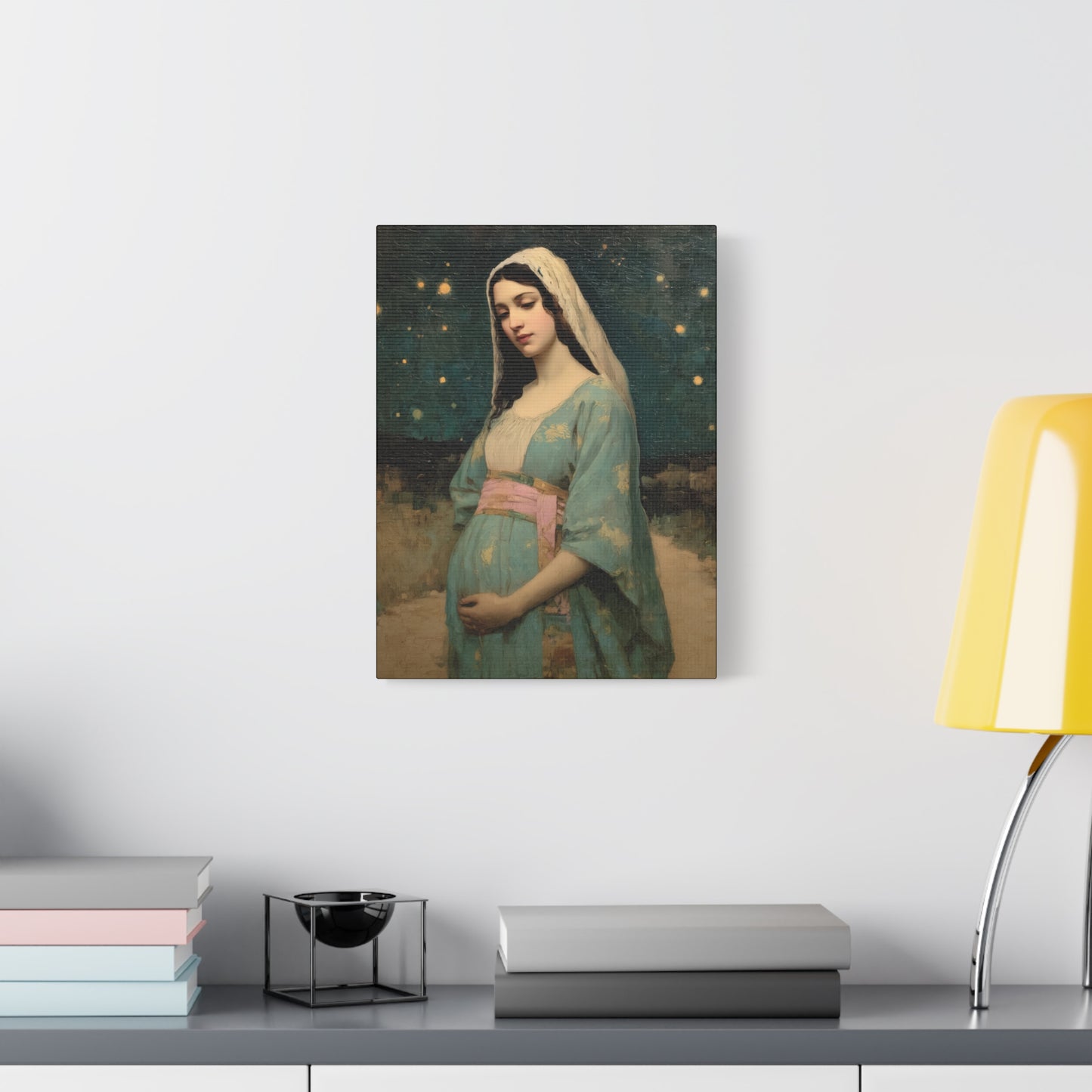 Our Lady of 'O' - Our Lady of Expectation - Mother Mary - Marian Art - Gallery Wrapped Canvas - Print - Catholic Art Print