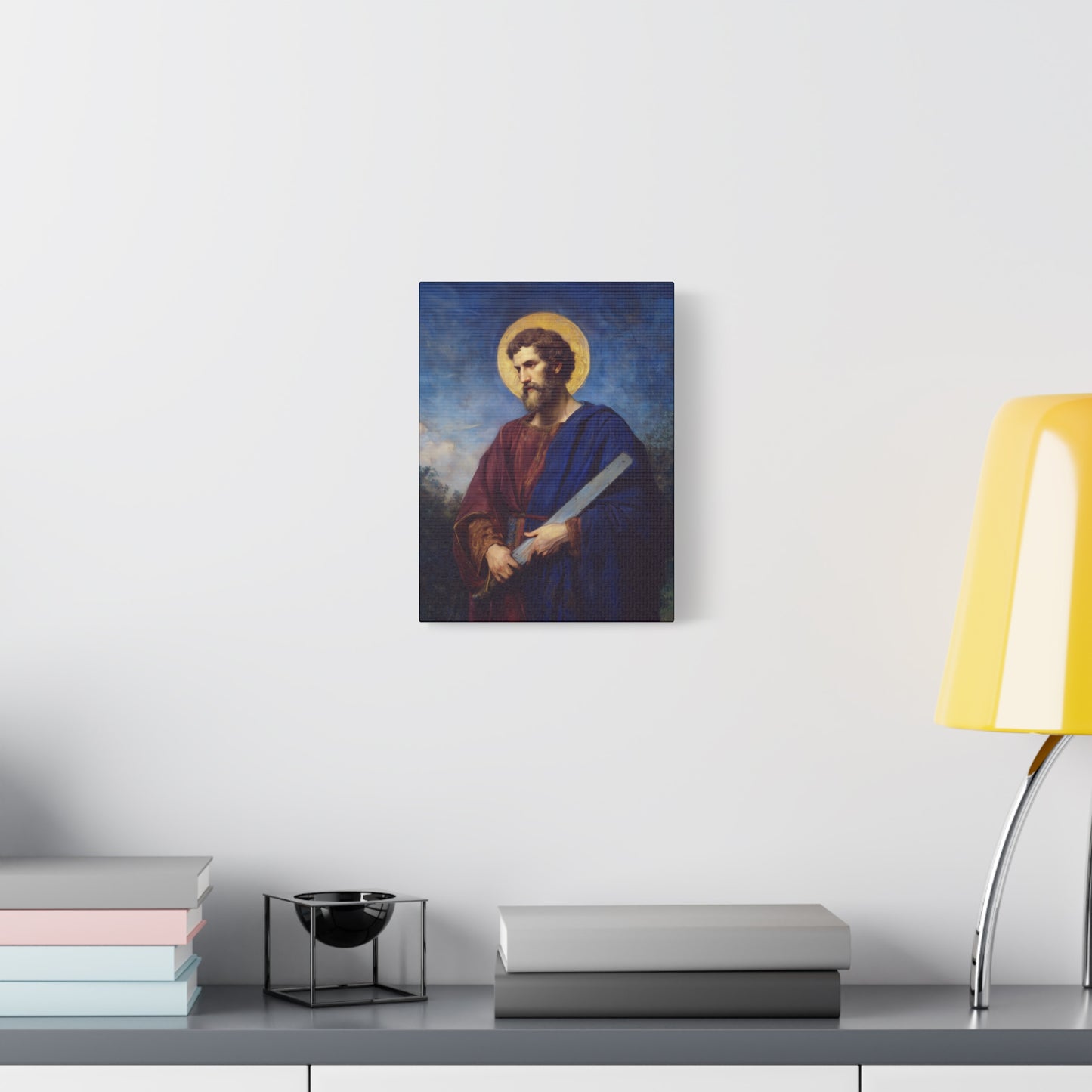 Saint Simon the Apostle  - Gallery Wrapped Canvas - Print - Religious Art for your Home - Catholic Art