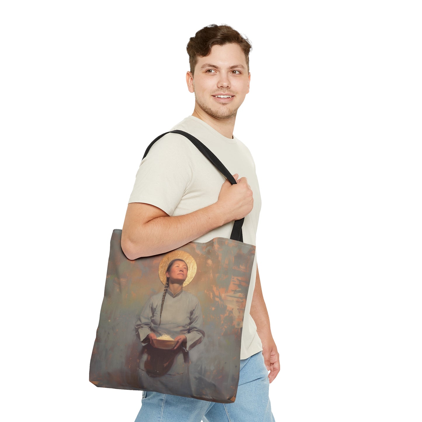 Saint Martha Wang - Chinese Martyr Saint - Tote Bag - Large Medium Small Faith Art Bag - Catholic Faith Purse