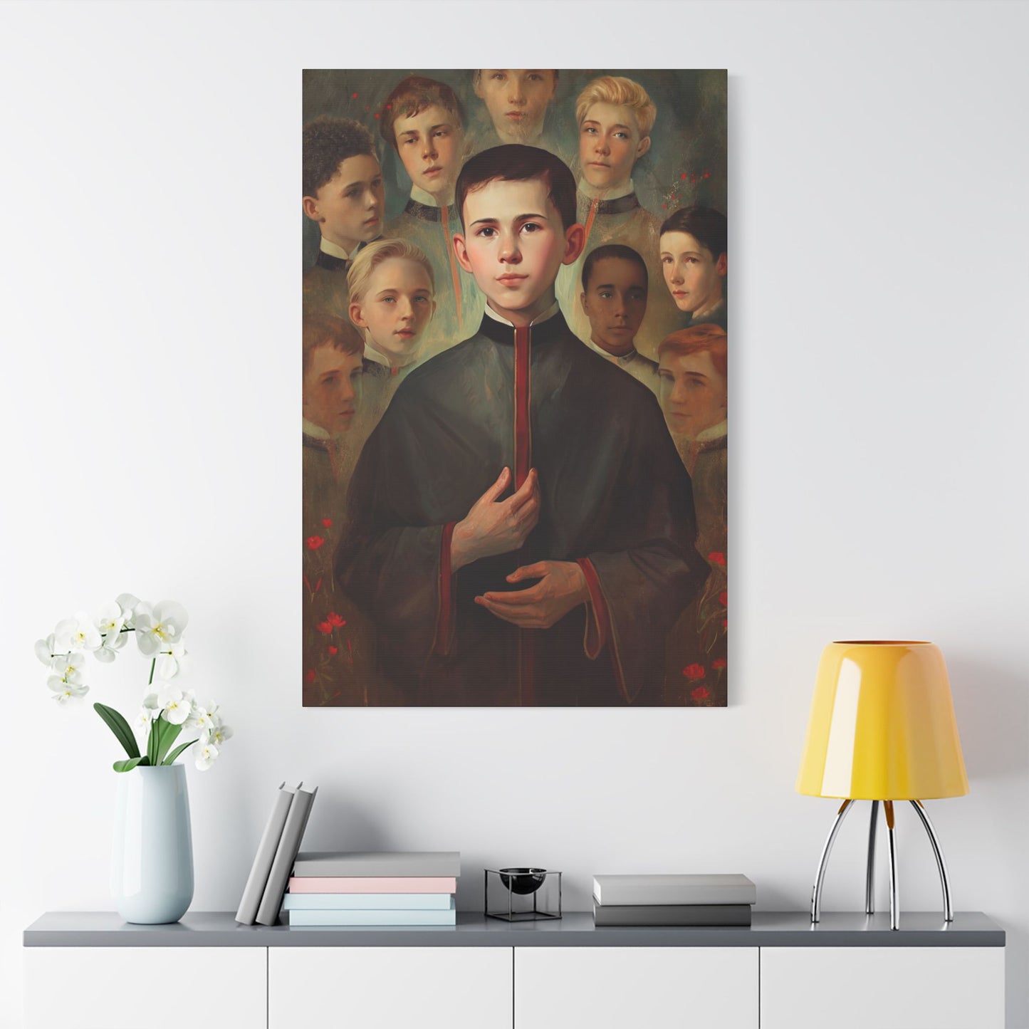 Saint John Berchmans Canvas Print - Multiple Sizes - Catholic Home art - Museum Wrapped Canvas - Sanctified Souls Print