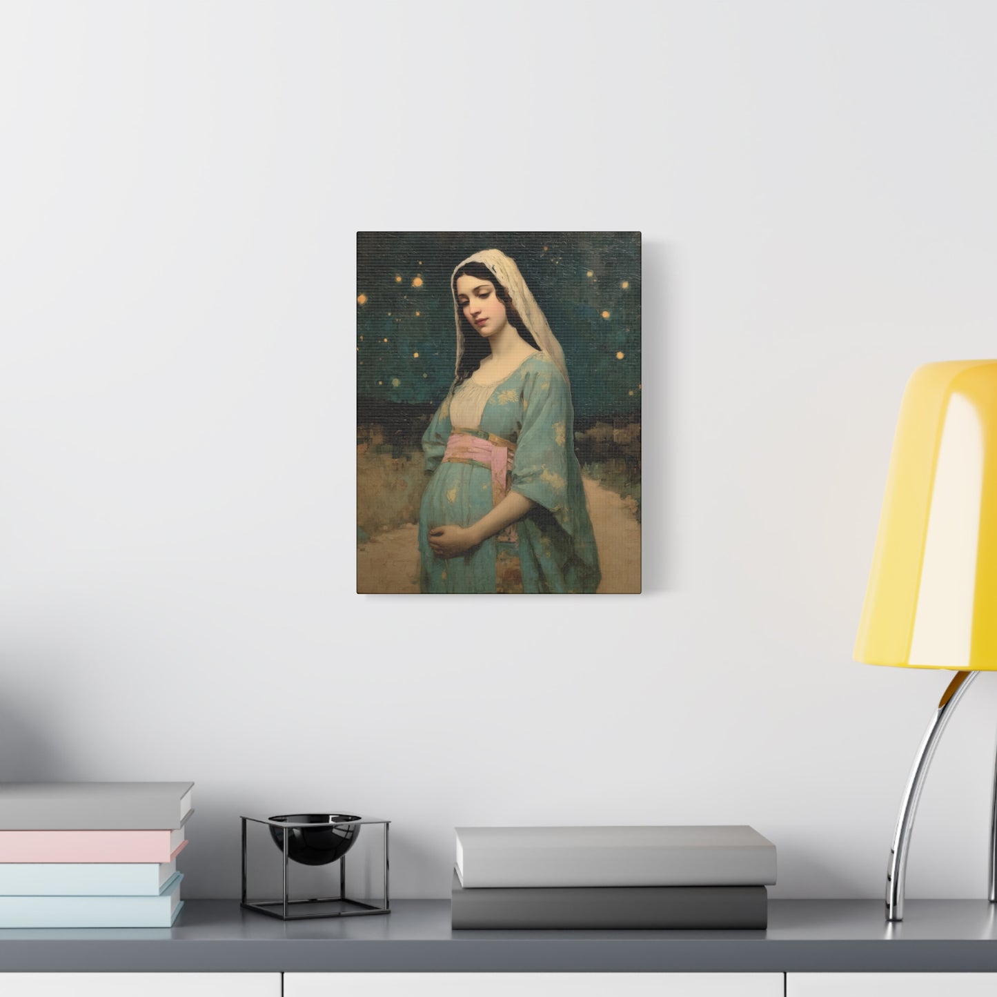 Our Lady of 'O' - Our Lady of Expectation - Mother Mary - Marian Art - Gallery Wrapped Canvas - Print - Catholic Art Print