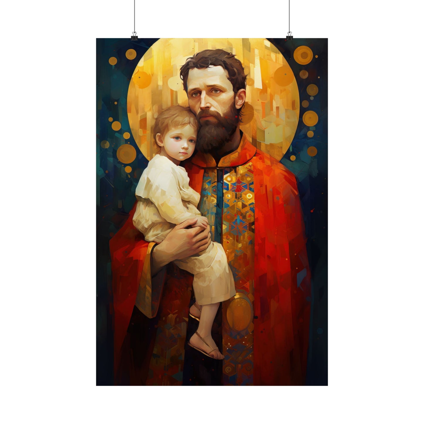 Saint Christopher - Sanctified Souls Print - Multiple Sizes - Premium Matte Vertical Posters