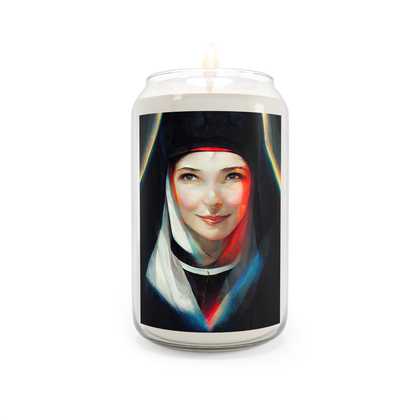 Saint Maria Faustina Kowalska  - Scented Prayer Candle, 13.75oz - Tall Size - Religious Prayer Candle - Catholic Art