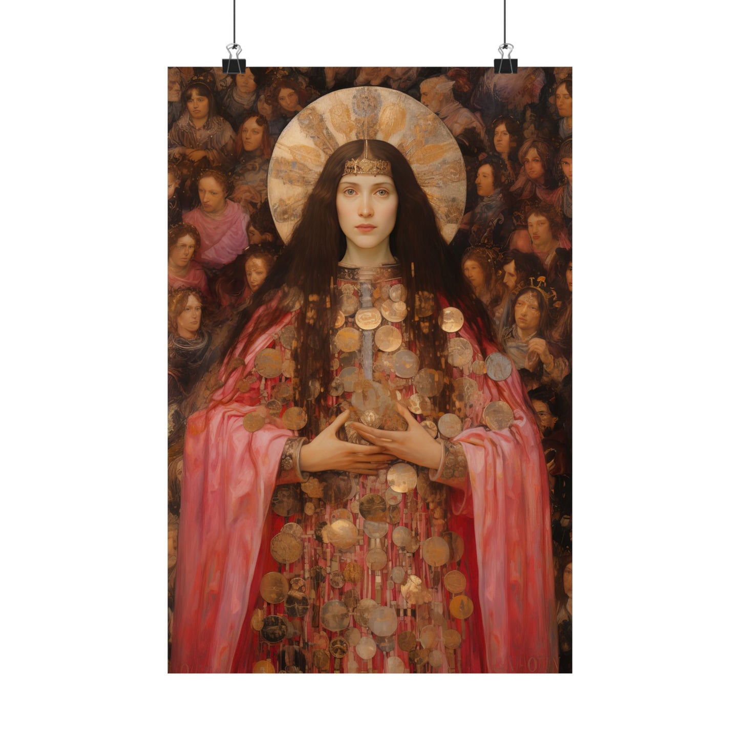 Saint Praxedes Print - Sanctified Souls Print - Multiple Sizes - Premium Matte Vertical Posters