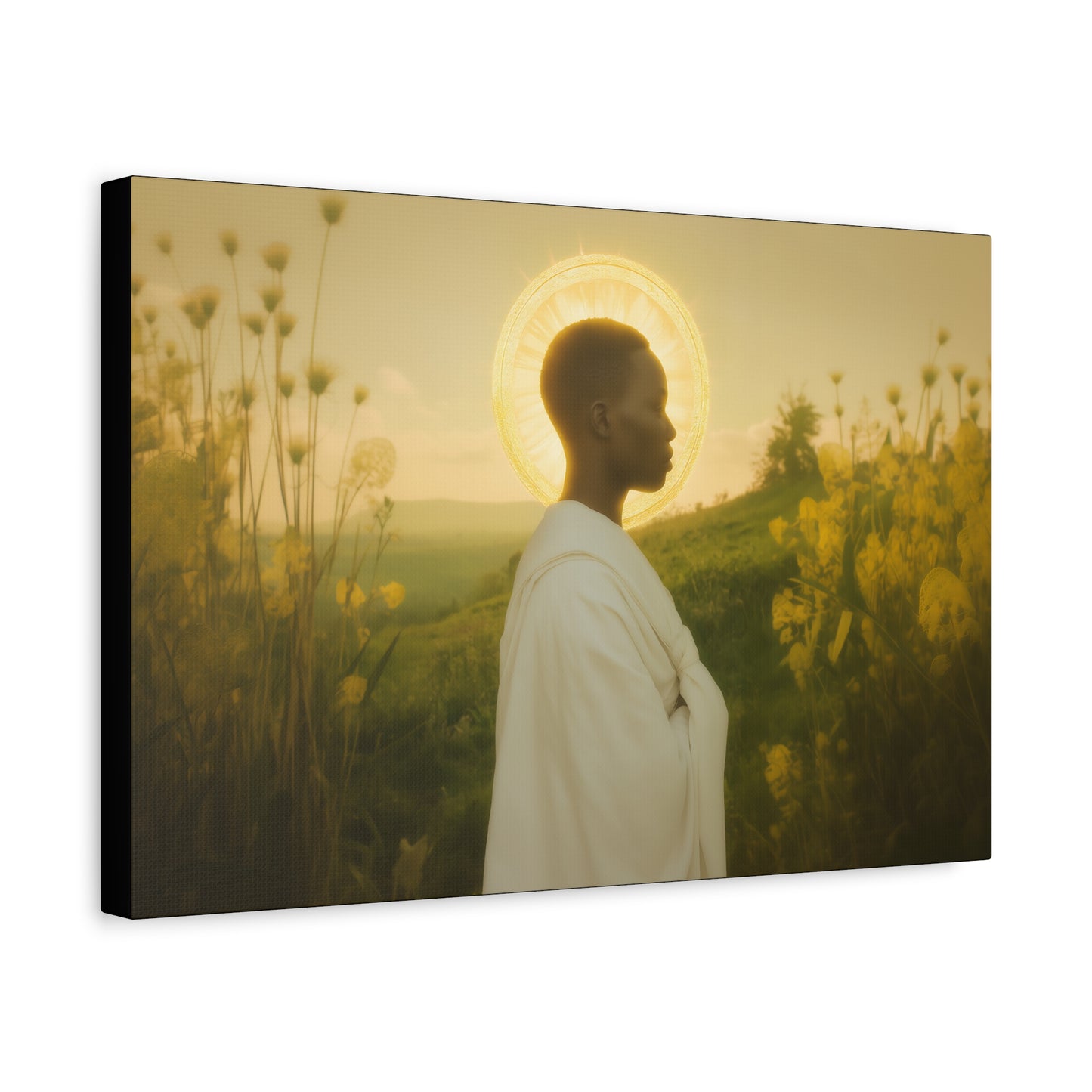Saint Charles Lwanga -  Museum Wrapped Canvas - Sanctified Souls Print - Religious Art for your Home - Catholic Patron Saint Art