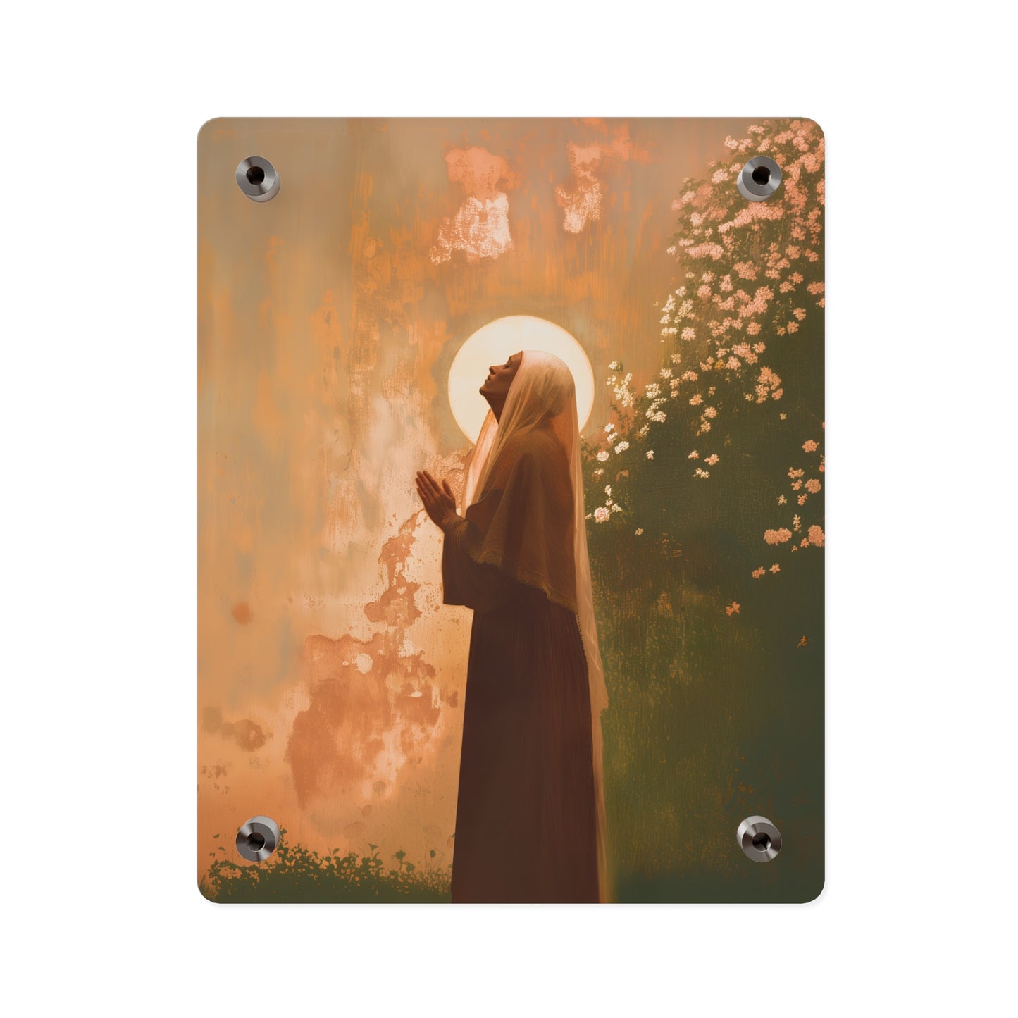 Saint Monica Wall Art Panel - Ready to Hang Acrylic Print - Catholic Saint Art - Patron Saint Print - No Frame needed