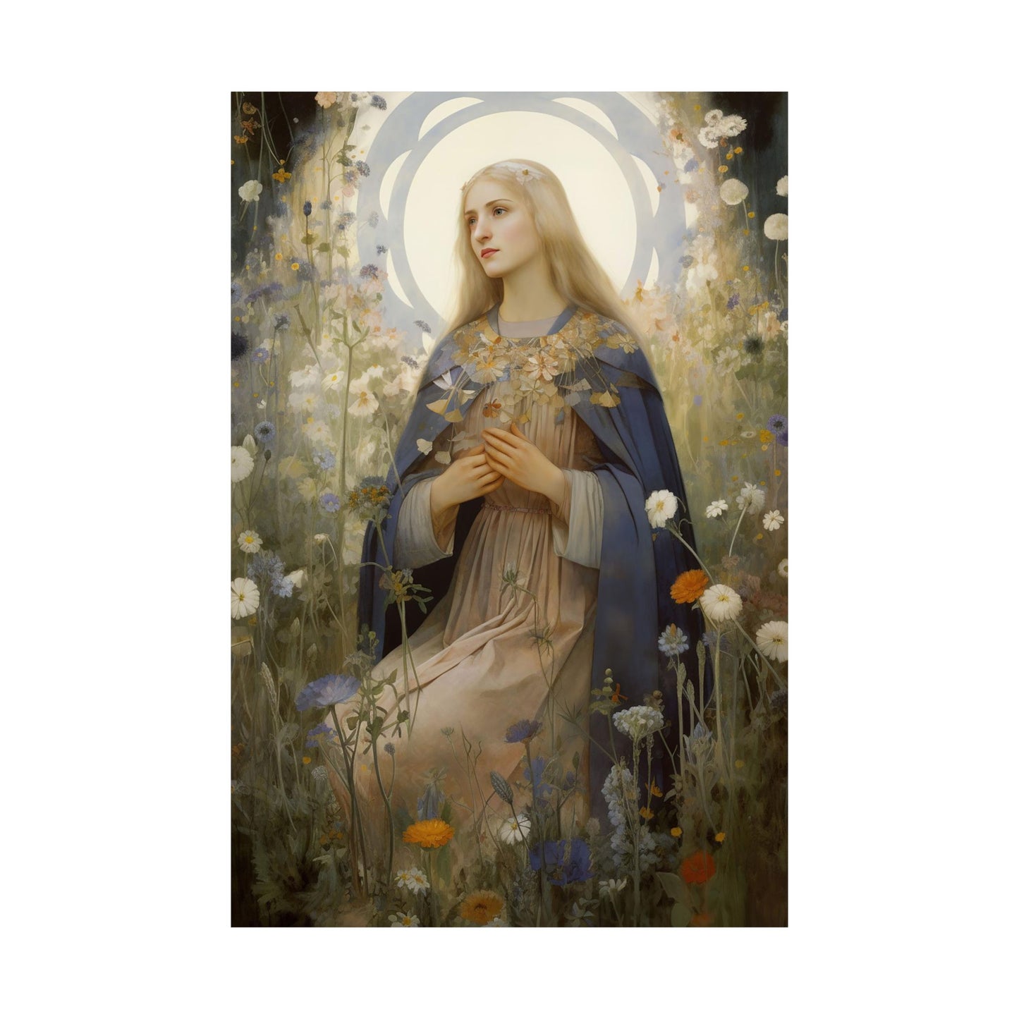 Saint Hildegard of Bingen Print - Sanctified Souls Print - Multiple Sizes - Premium Matte Vertical Posters