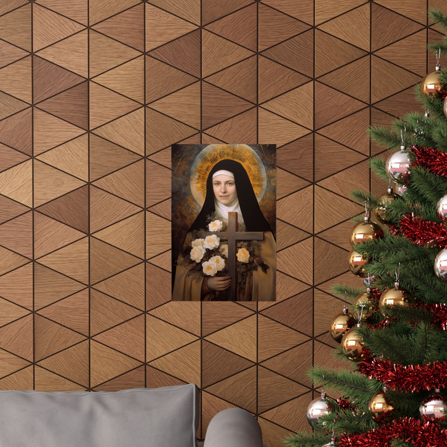 Saint Thérèse of Lisieux - Sanctified Souls Print - Multiple Sizes - Premium Matte Vertical Posters