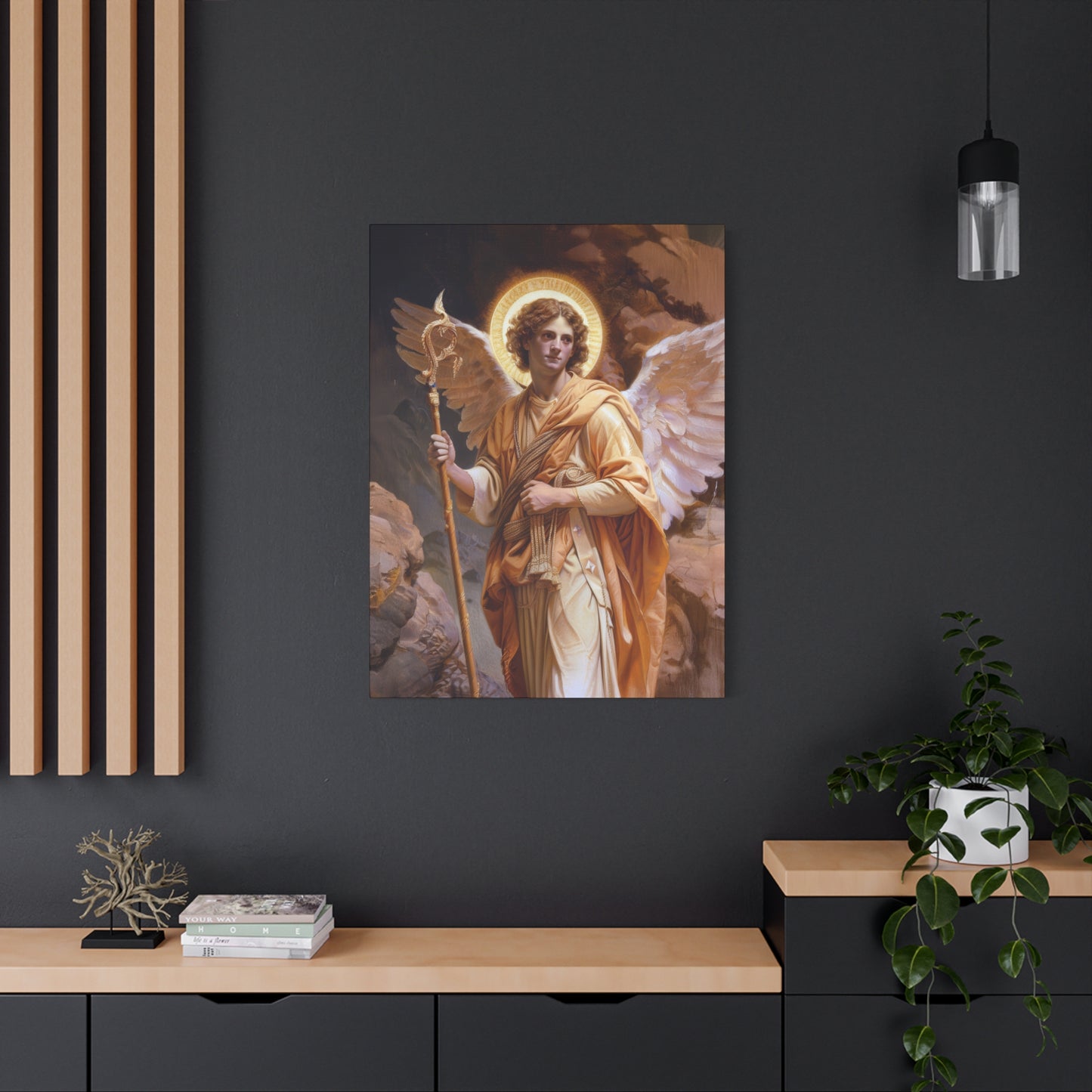 Saint Raphael the Archangel - Gallery Wrapped Canvas - Print - Religious Art for your Home - Catholic
