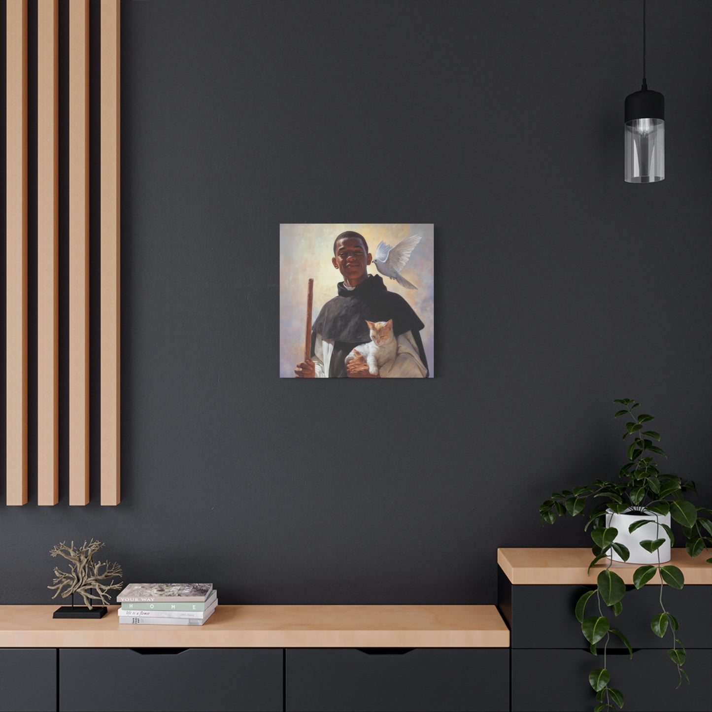 Saint Martin de Porres - Gallery Wrapped Canvas - Print - Religious Art for your Home - Catholic Art