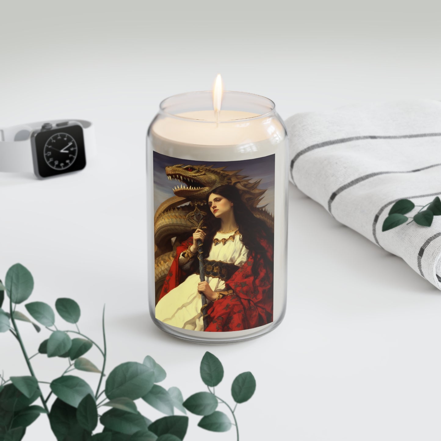 Saint Martha of Bethany - Scented Prayer Candle, 13.75oz - Tall Size - Religious Prayer Candle - Catholic Art - Religious Gift