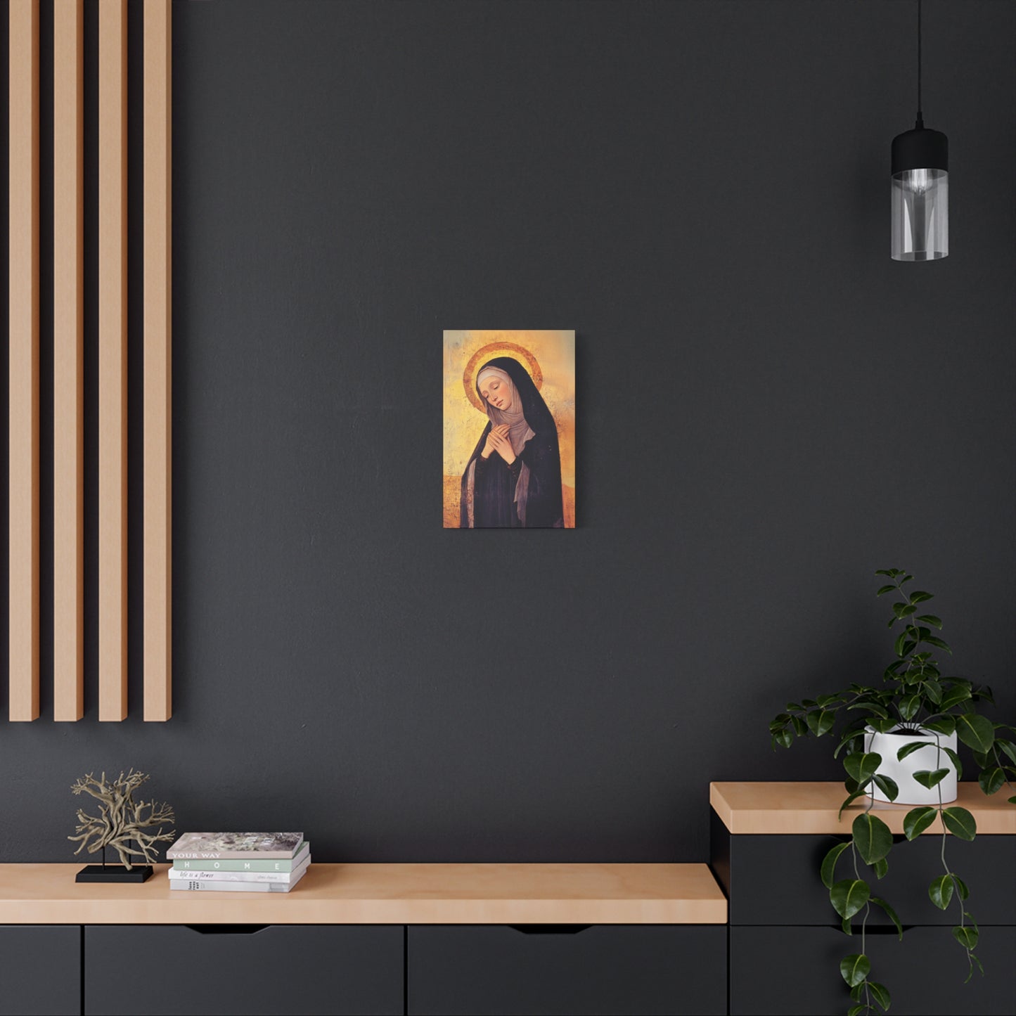 Saint Syncletica of Alexandria - Desert Mother - Gallery Wrapped Canvas - Print - Religious Art for your Home - Catholic