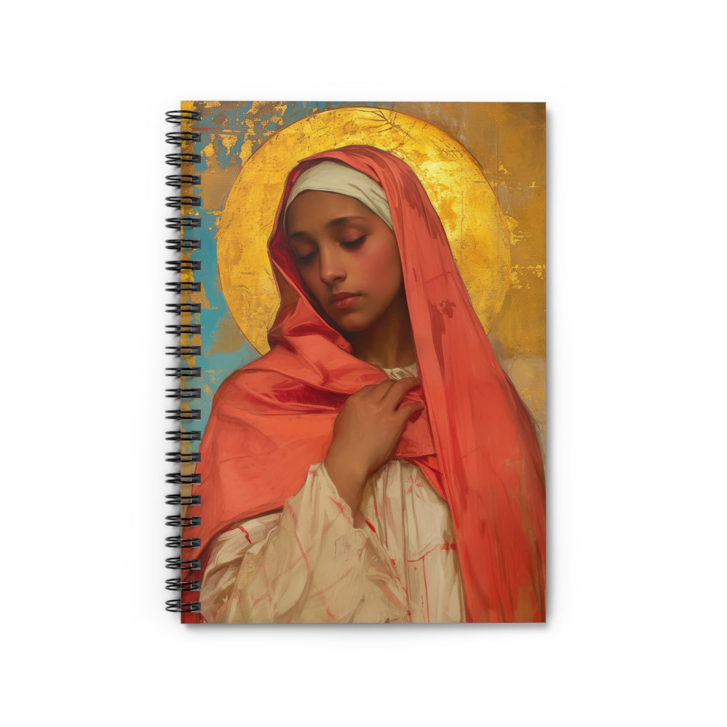 Saint Lea of Rome Spiral Journal - Sanctified Souls Art - Religious Based Notebook - Spiral Notebook - Prayer Journal