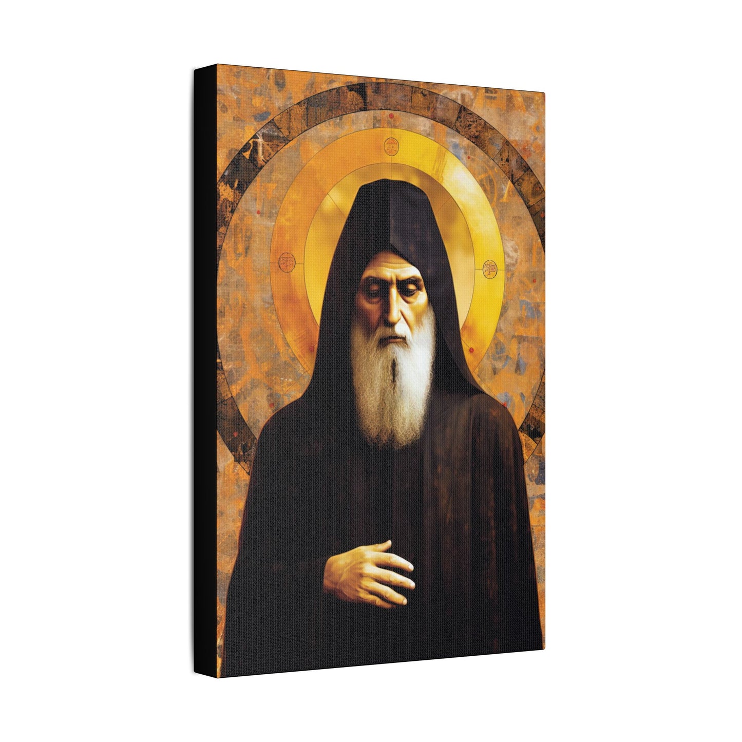 Saint Charbel Makhlouf Canvas Print - Multiple Sizes - Catholic Home art - Museum Wrapped Canvas - Sanctified Souls Print - Saint Sharbel
