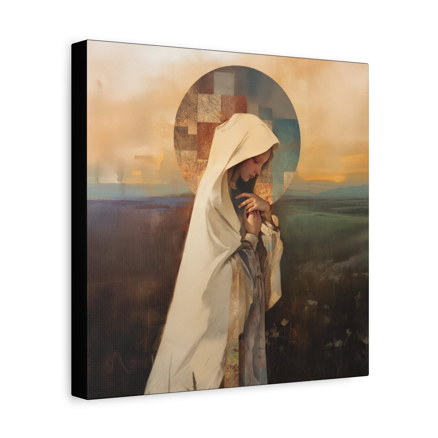 Our Lady of the Prairie - Multiple Sizes - Catholic Home art - Museum Wrapped Canvas - Sanctified Souls Print