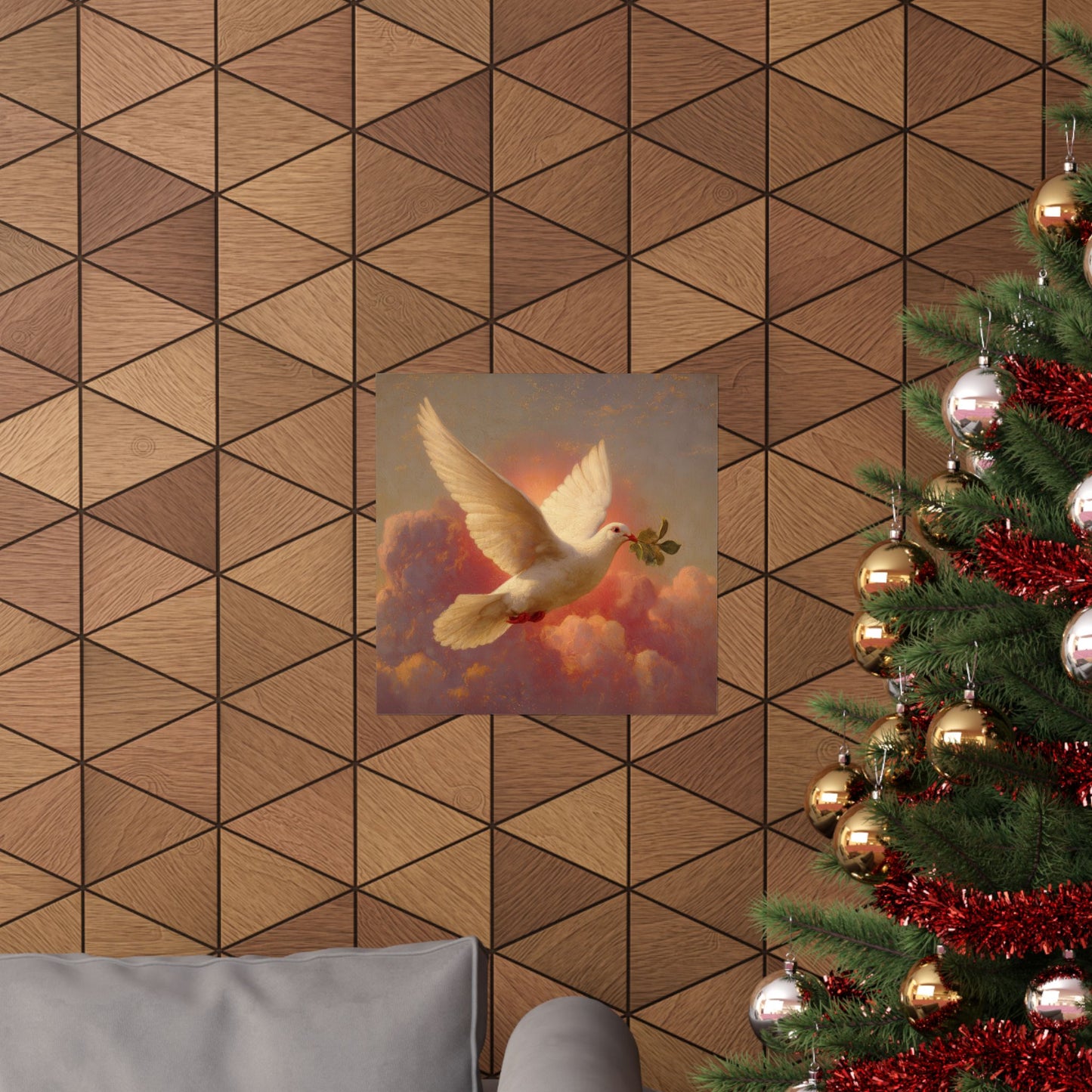 The Spirit Who Restored the Horizon - Holy Spirit - The Dove - Sanctified Souls Print - Multiple Sizes - Premium Matte Vertical Posters