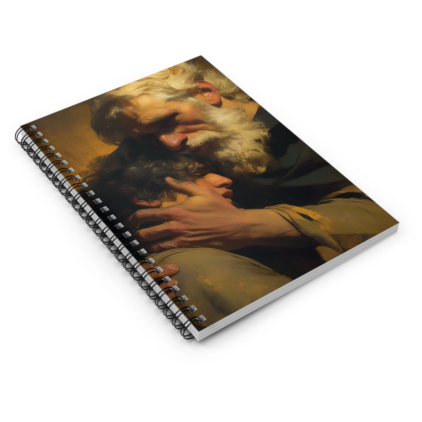 The Return of the Prodigal Son - Sanctified Souls Art - Religious Based Notebook - Spiral Notebook