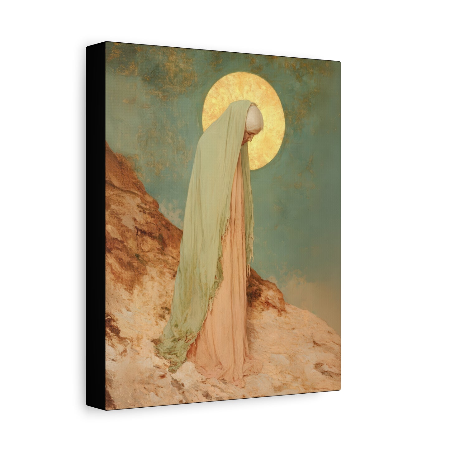 Saint Melania the Elder - Desert Mother - Gallery Wrapped Canvas - Print - Religious Art for your Home - Catholic Art Print