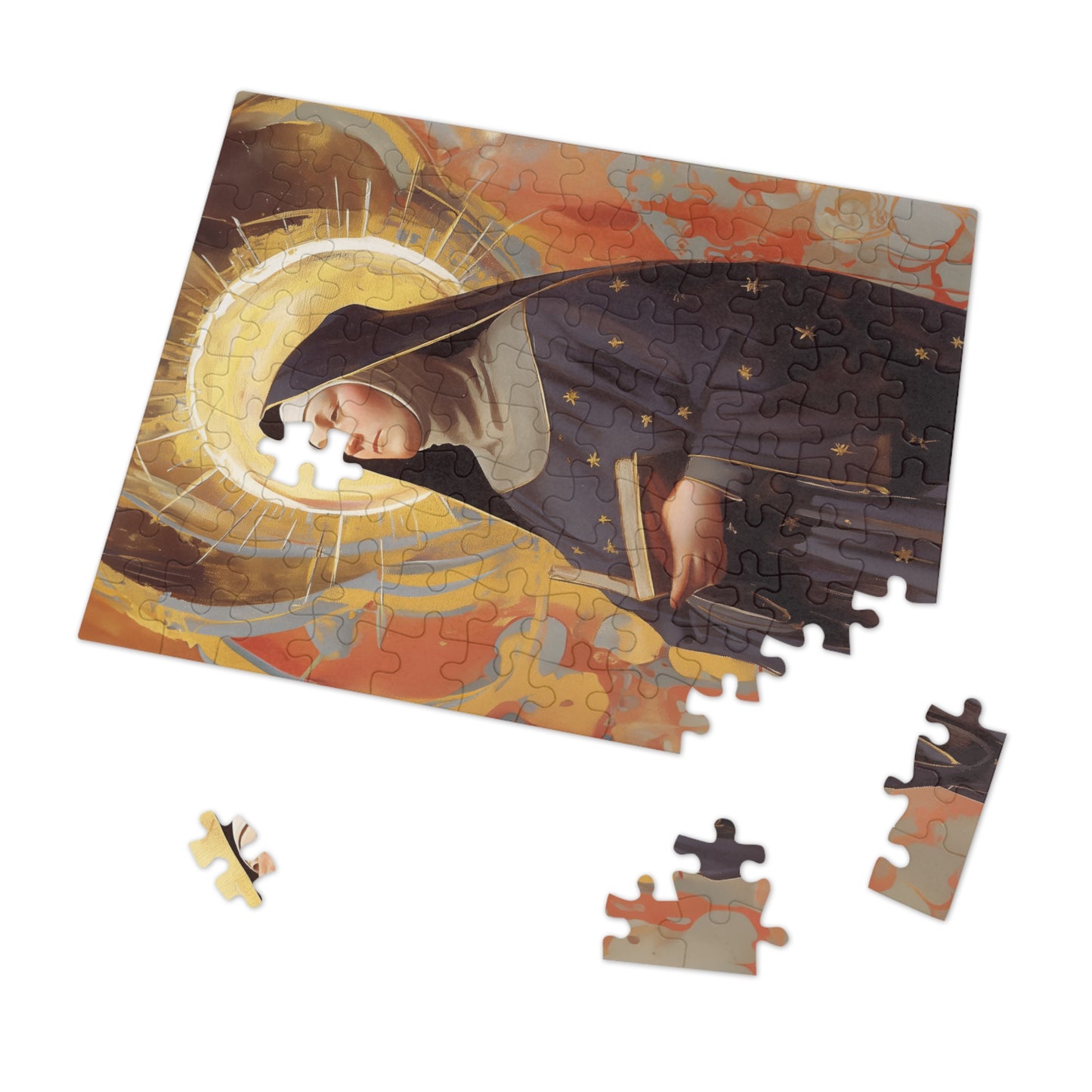 Saint Monica of Hippo - Puzzle and Keepsake Tin - Religious (30, 110, 252, 500,1000) - Religious Puzzle - Gifts for Catholic Families