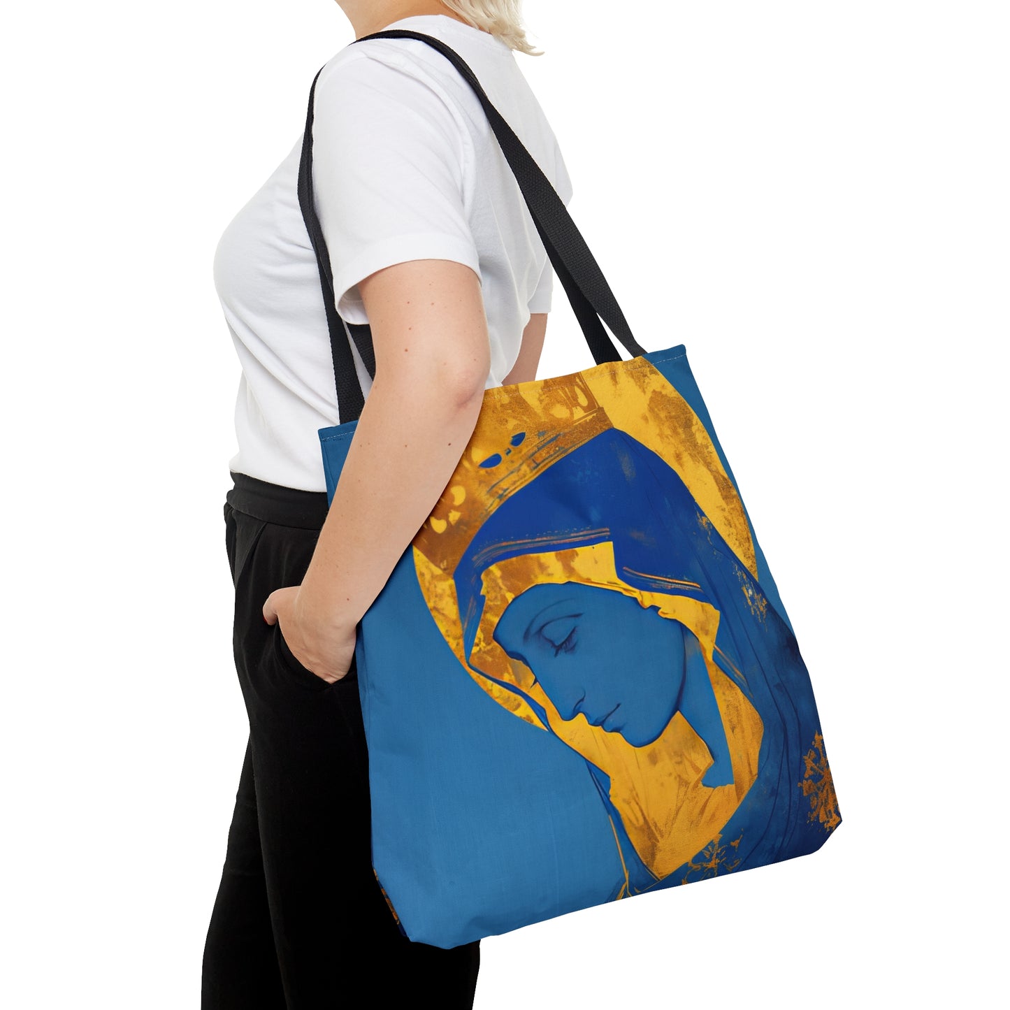 Mother Mary - Light of All Faithful Tote Bag - Large Medium Small Faith Art Bag - Catholic Faith Purse - Religious Carry All