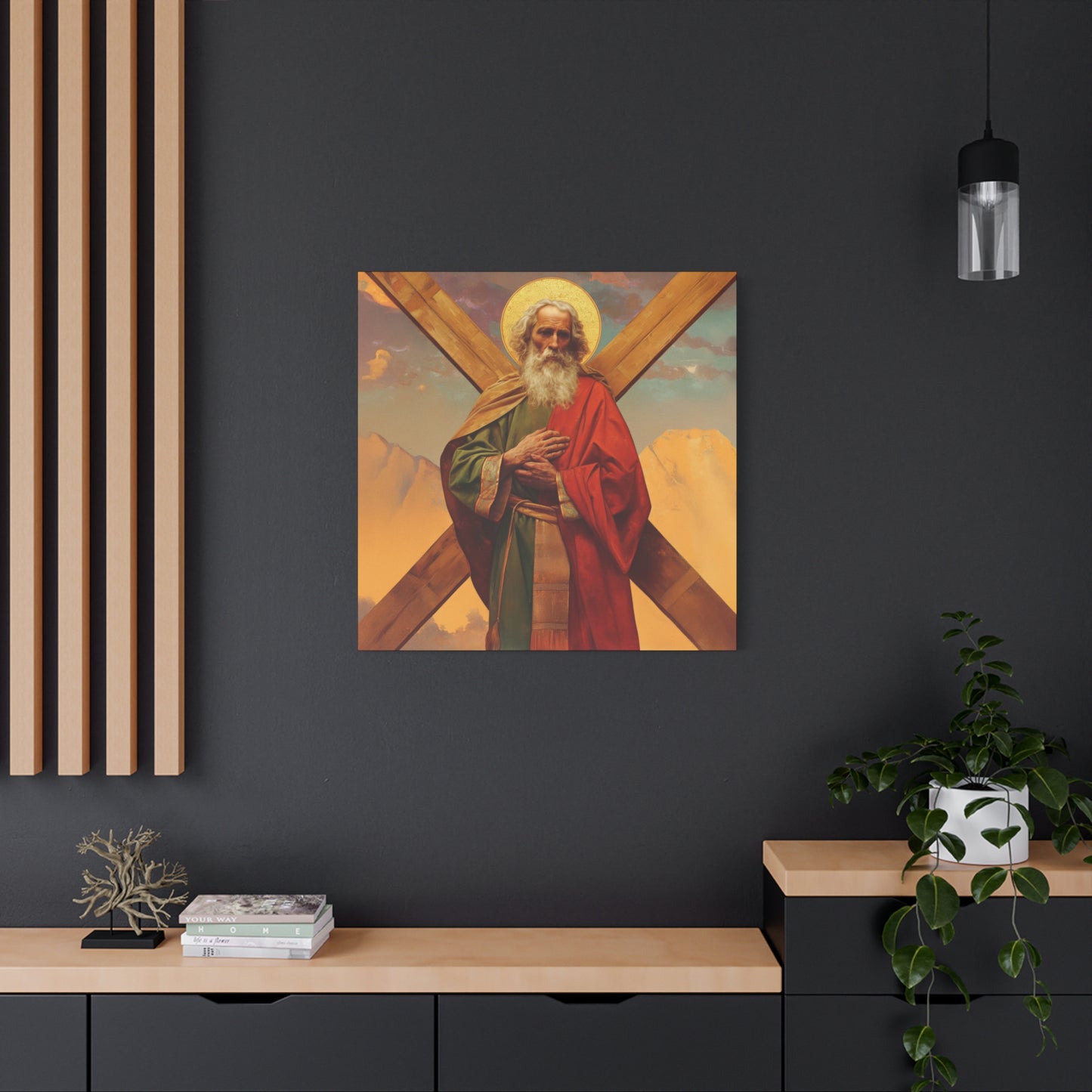 Saint Andrew the Apostle - Gallery Wrapped Canvas - Print - Religious Art for your Home - Catholic