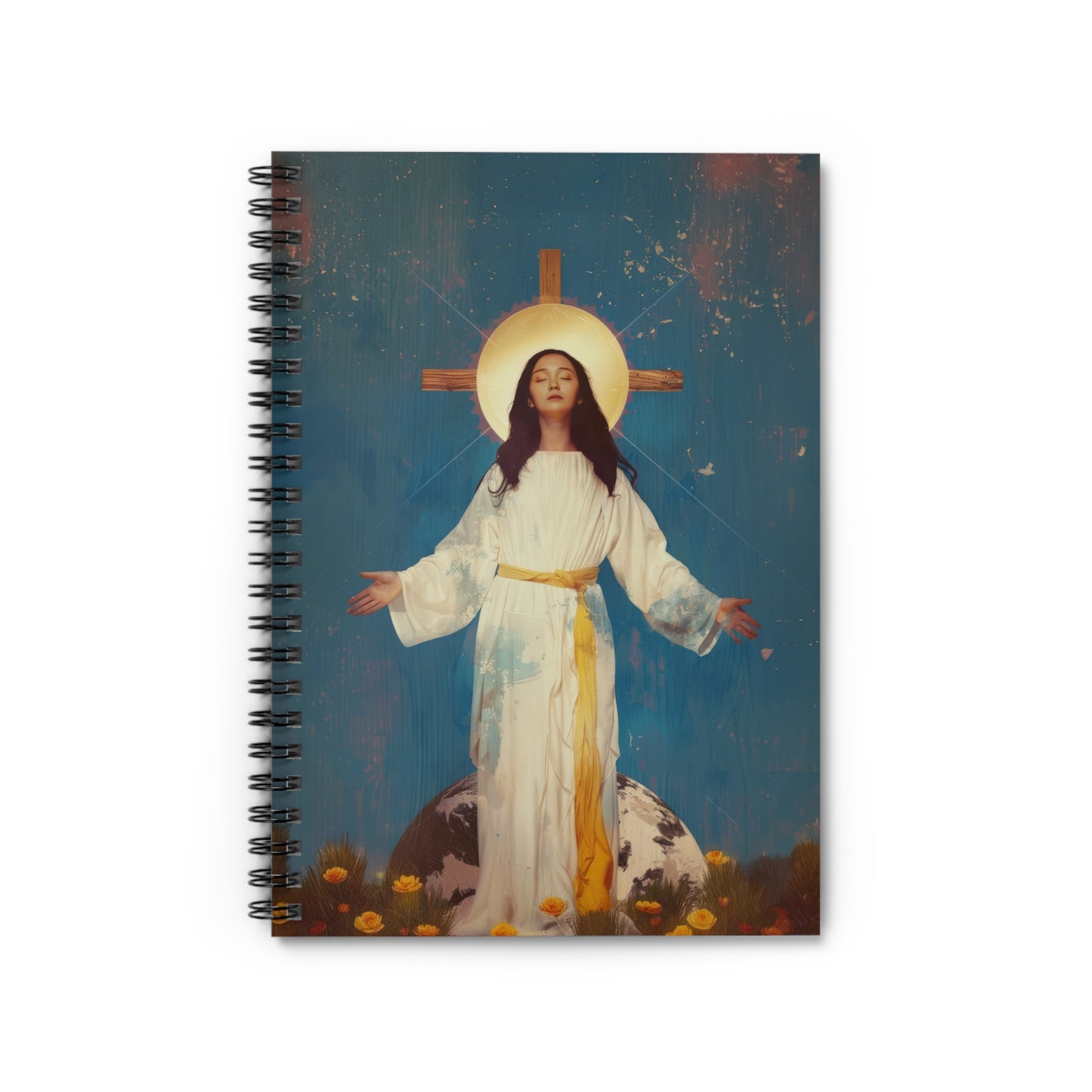 Our Lady of Akita - Mother Mary - Journal - Sanctified Souls Art - Religious Based Notebook - Spiral Notebook