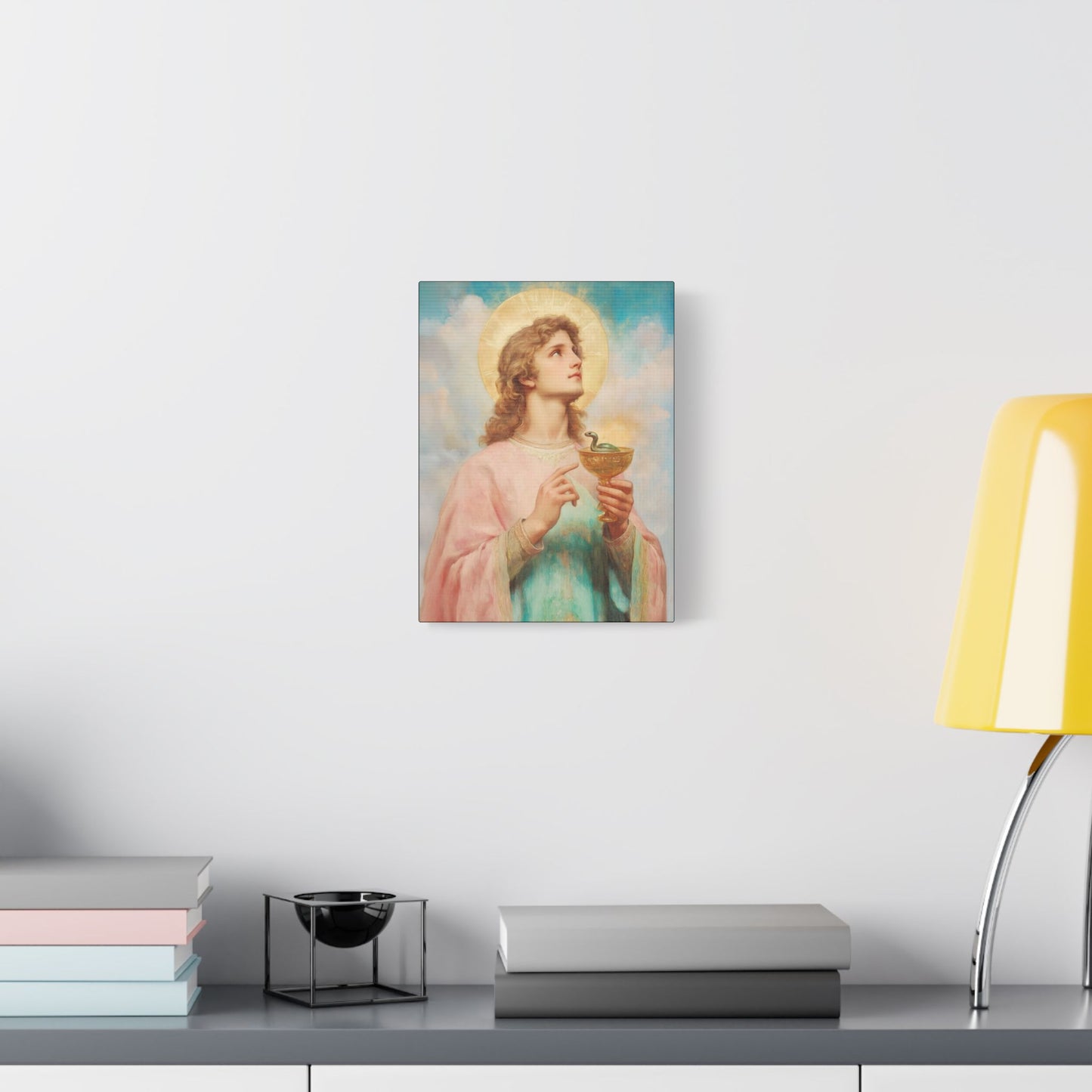 Saint John the Apostle Wrapped Canvas Print - Multiple Sizes - Catholic Home art Matte Canvas, Stretched - Disciple Print
