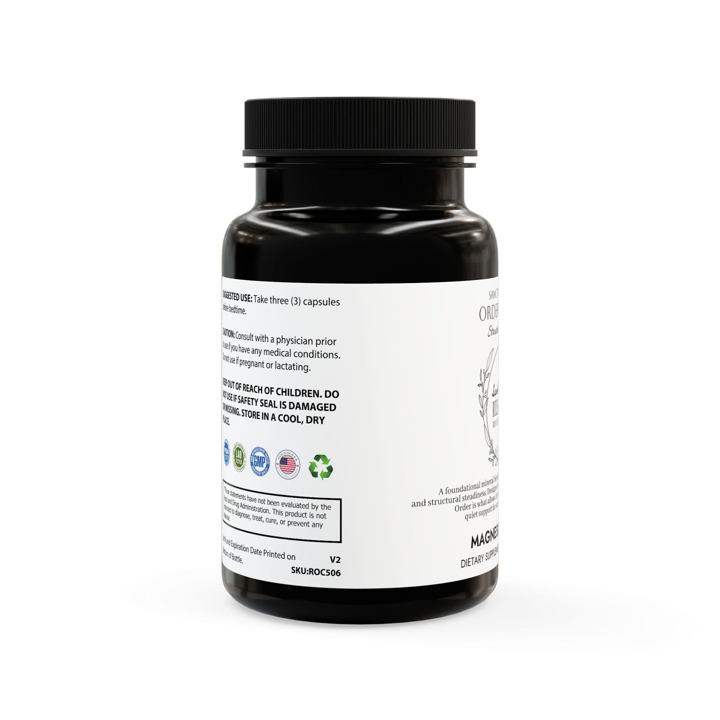 Saint Agnes's Rule & Remedy - Order · Ordo - Structural Balance - Magnesium Zinc Supplement (90 Capsules)