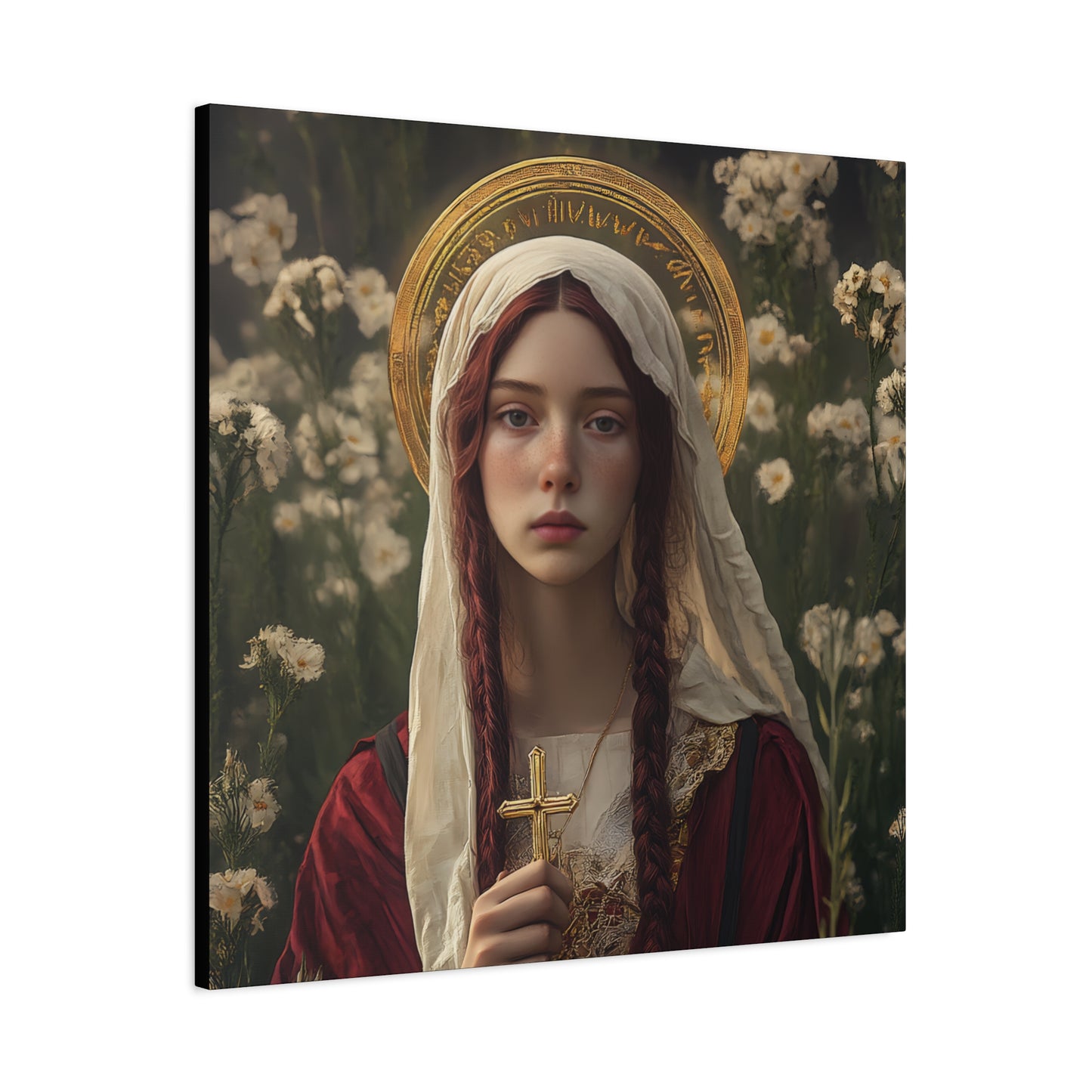 Saint Hilaria - Gallery Wrapped Canvas - Print - Religious Art for your Home - Catholic Art
