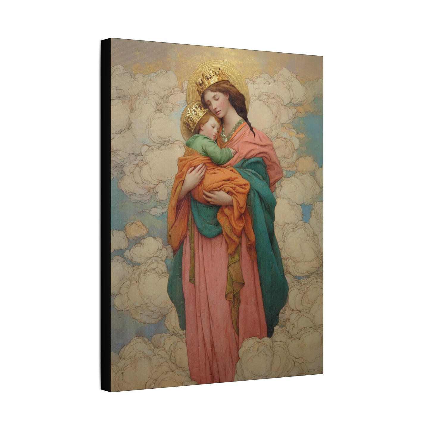 Our Lady of Perpetual Help -  Museum Wrapped Canvas Print - Multiple Sizes - Catholic Home art Matte Canvas