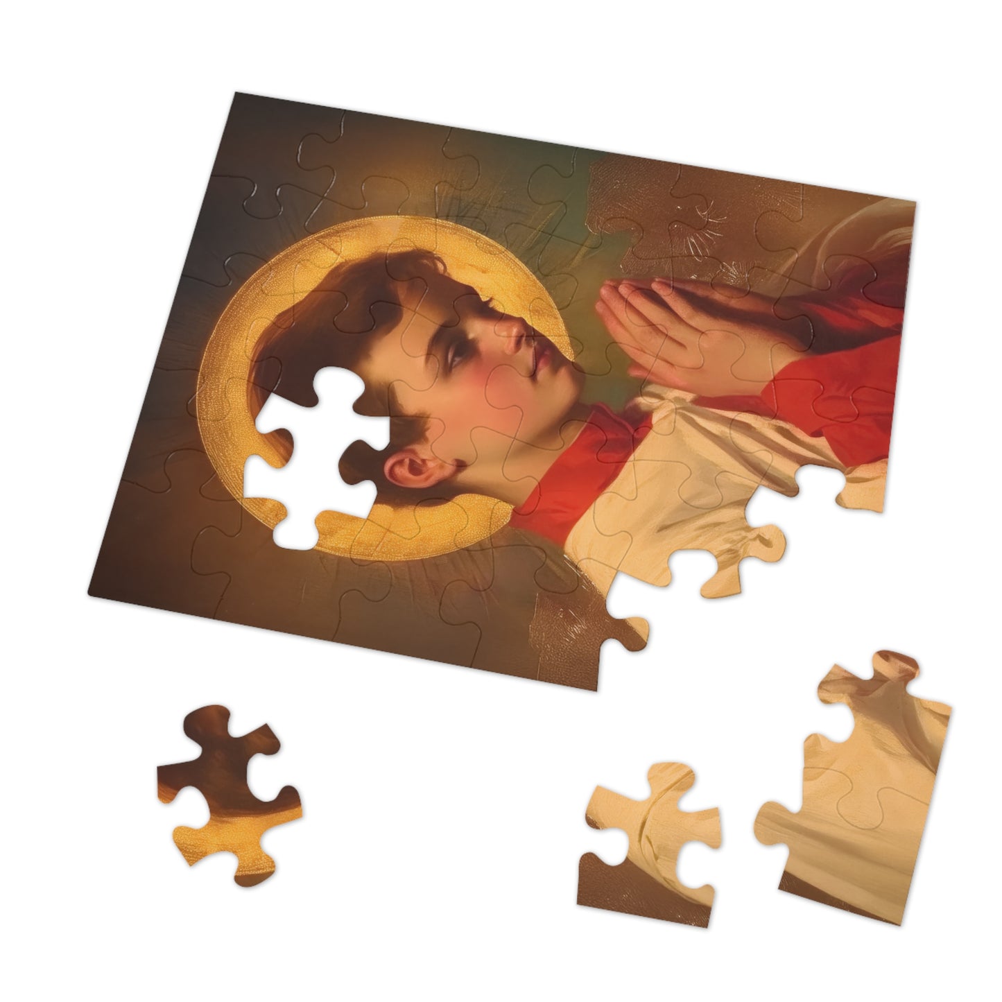 Saint Dominic Savio - Puzzle and Keepsake Tin - Religious (30, 110, 252, 500,1000) - Religious Puzzle - Gifts for Catholic Families