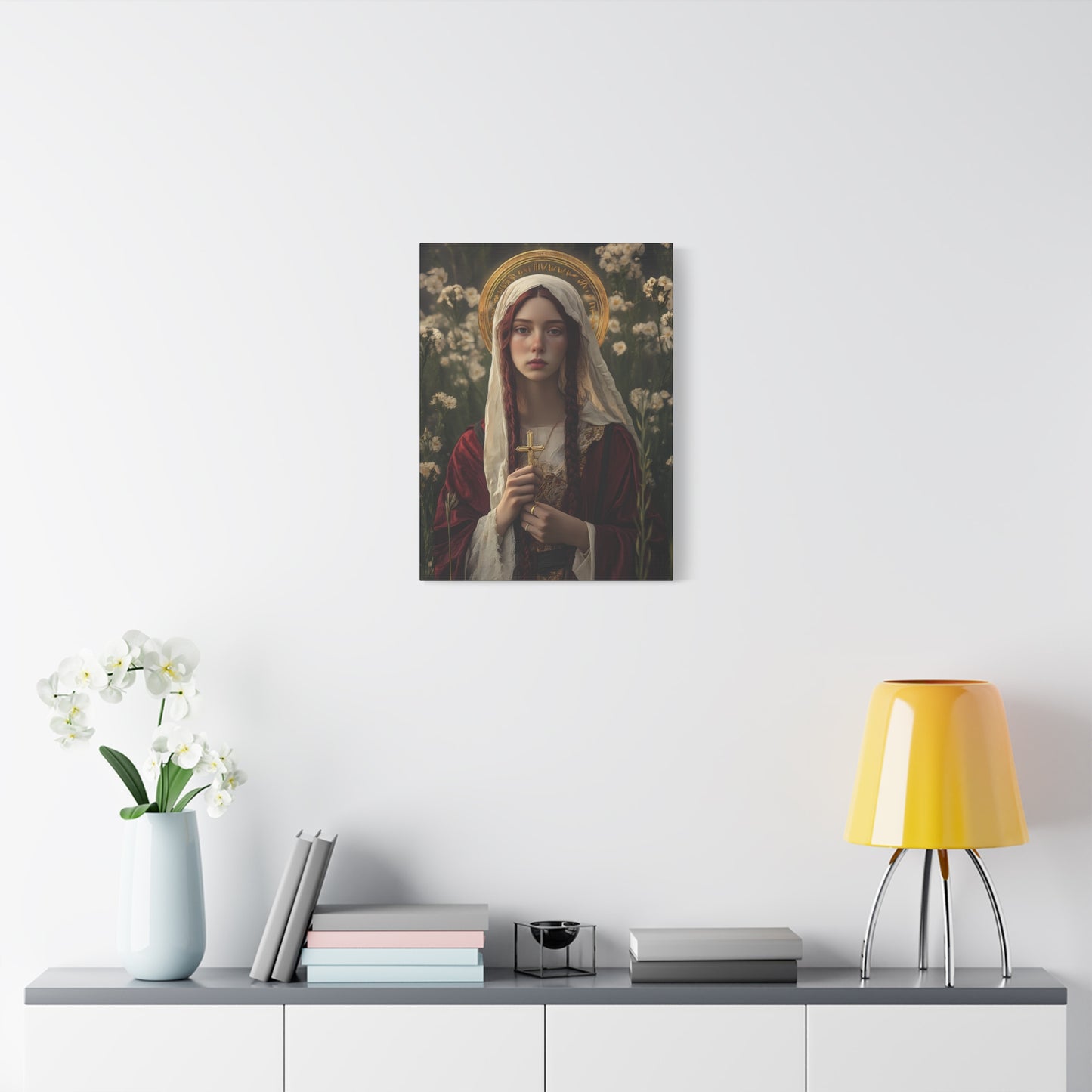Saint Hilaria - Gallery Wrapped Canvas - Print - Religious Art for your Home - Catholic Art