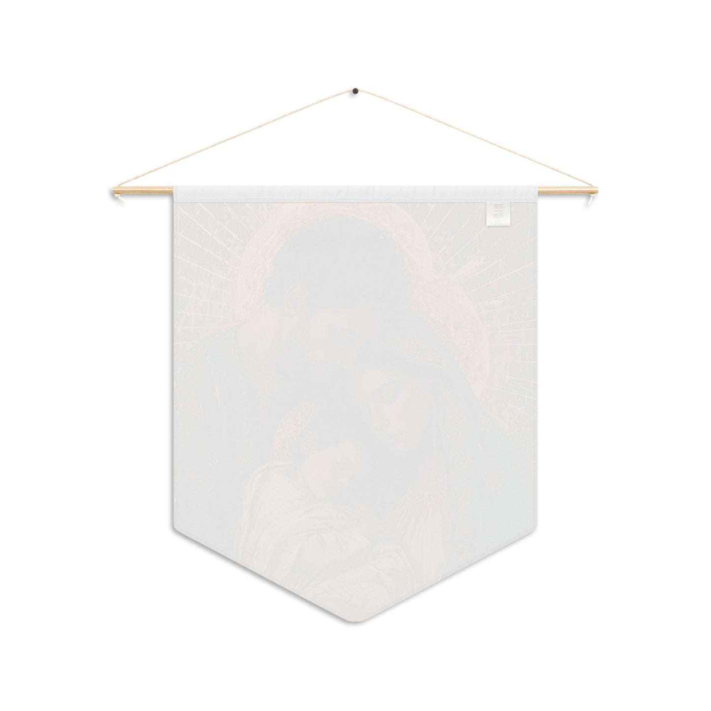 Divine Harmony - The Holy Family Wall Banner / Wall Hanging - Prayer room art - Catholic - Large Saint Art - 18" x 21" - Jesus, Mary, Joseph