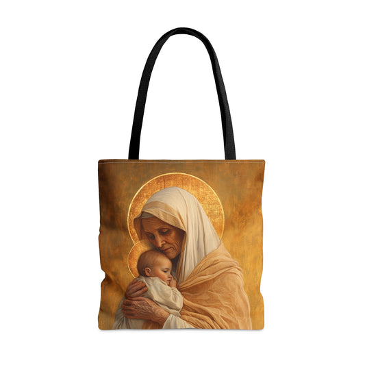 Saint Anna the Prophetess Tote Bag - Large Medium Small Faith Art Bag - Catholic Faith Purse - Religious - Prayer Bag - Devotional Purse