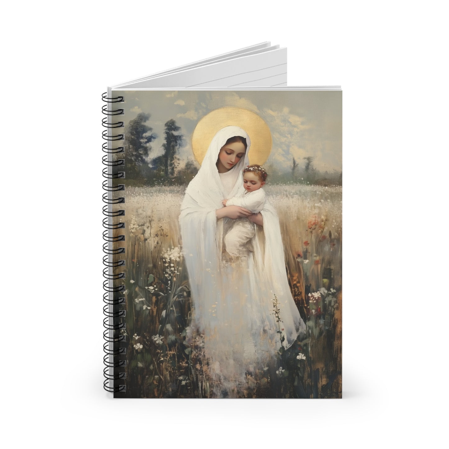 Our Lady of the Prairie - Sanctified Souls Art - Religious Based Notebook - Spiral Notebook - Prayer journal