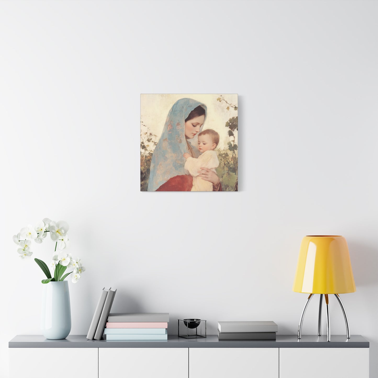 Our Lady of the Grapes / Out Lady of the Harvest - Gallery Wrapped Canvas - Print - Religious Art for your Home - Catholic Art