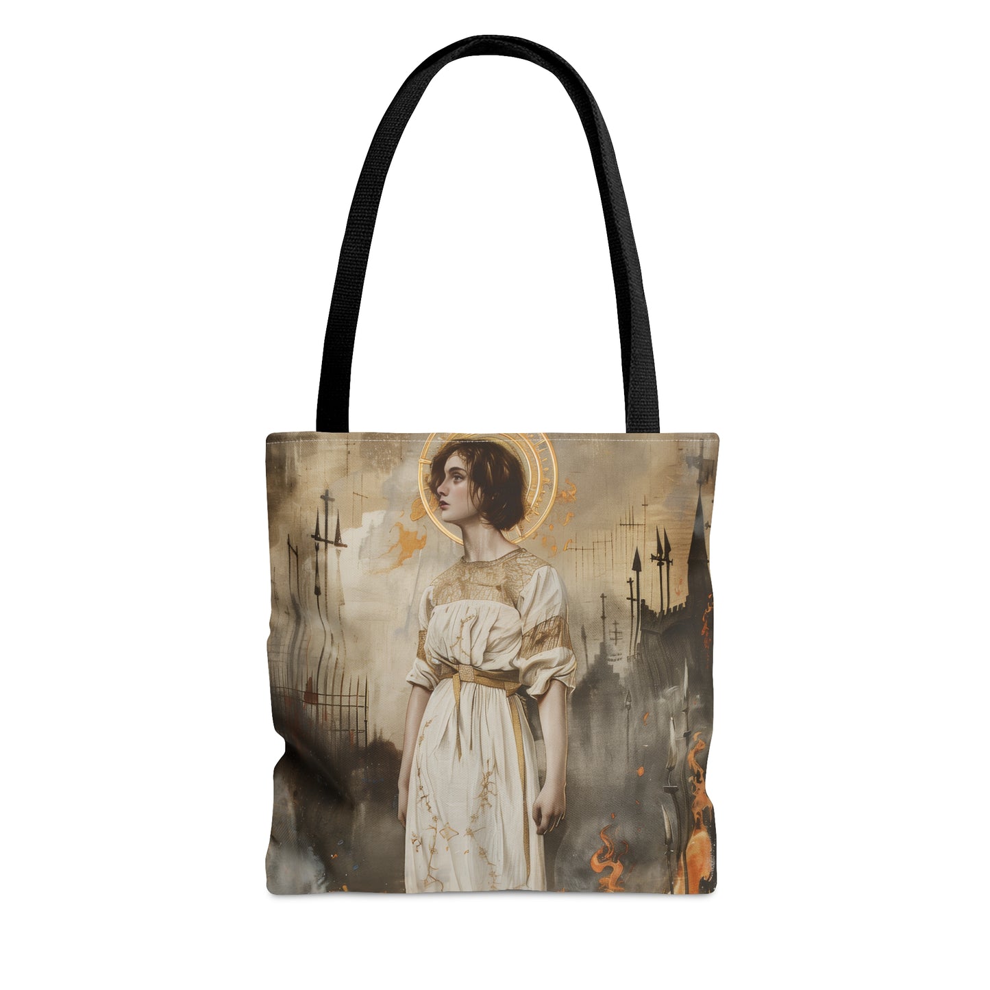 Saint Joan of Arc - Purse - Three sizes - Large Medium Small Faith Art Bag - Catholic purse - Double Sided - Patron Saint Artwork