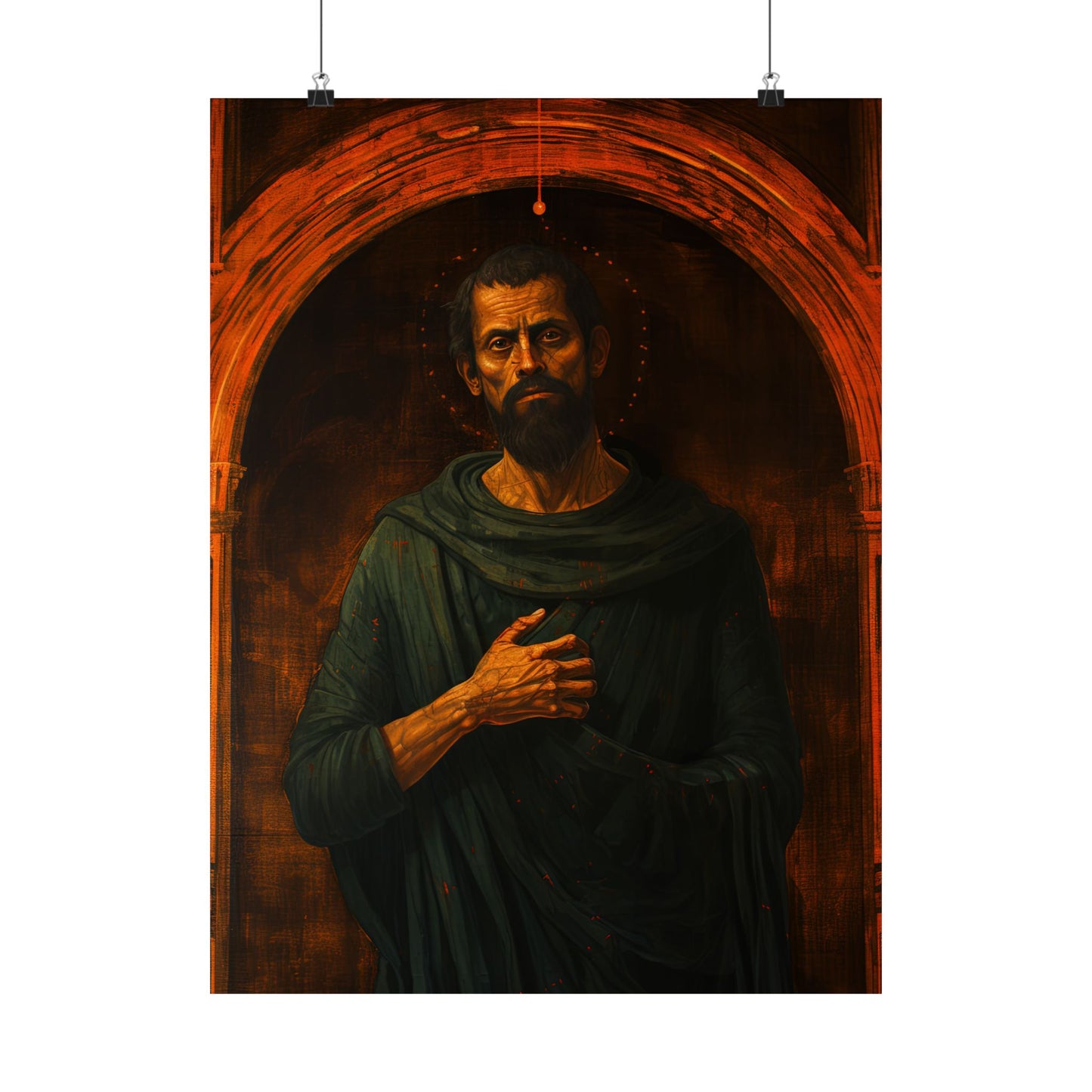 Saint Bartholomew the Apostle - Sanctified Souls Print - Multiple Sizes - Premium Matte Vertical Posters