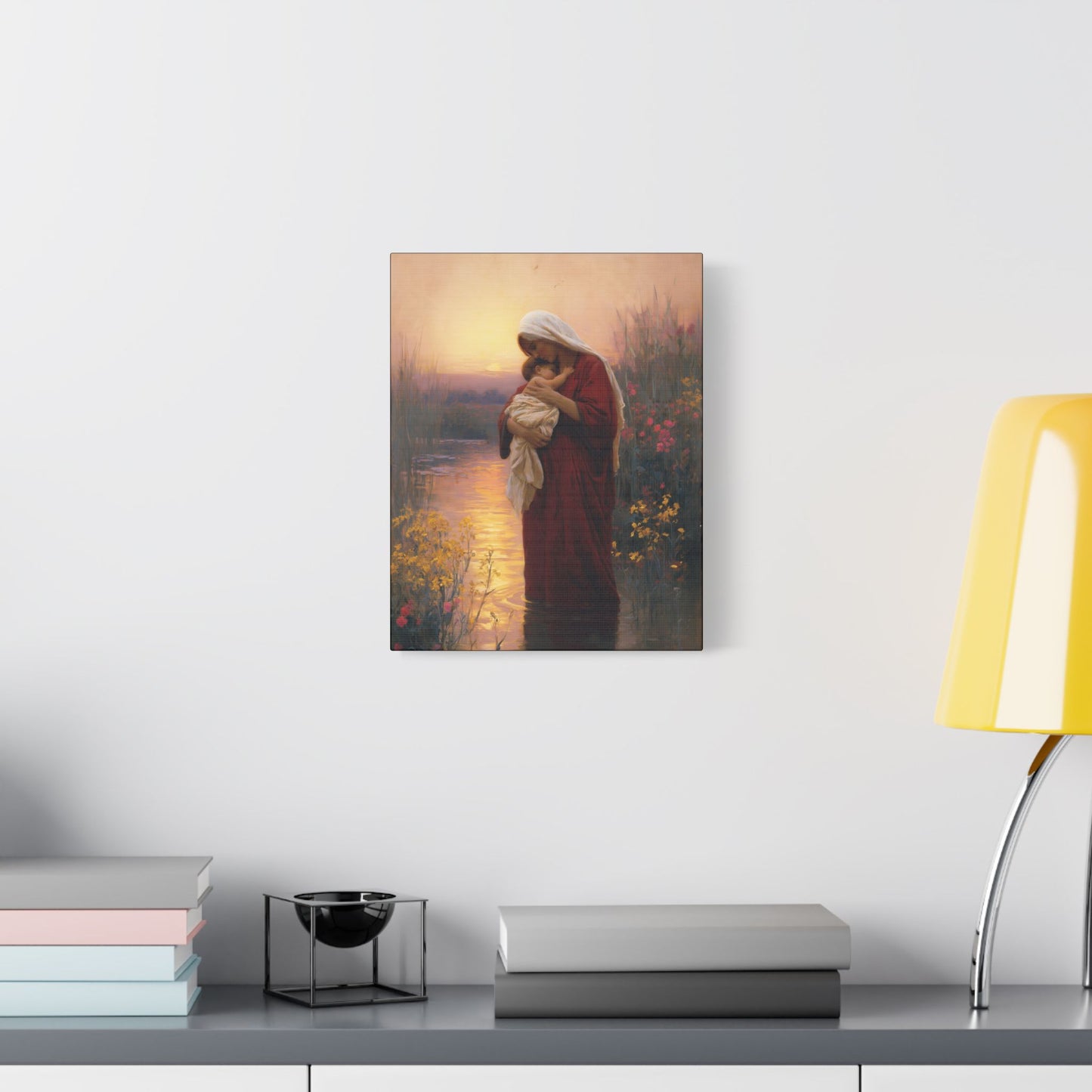 Saint Elizabeth, Mother to John the Baptist -  Museum Wrapped Canvas Print - Multiple Sizes - Catholic Home art Matte Canvas