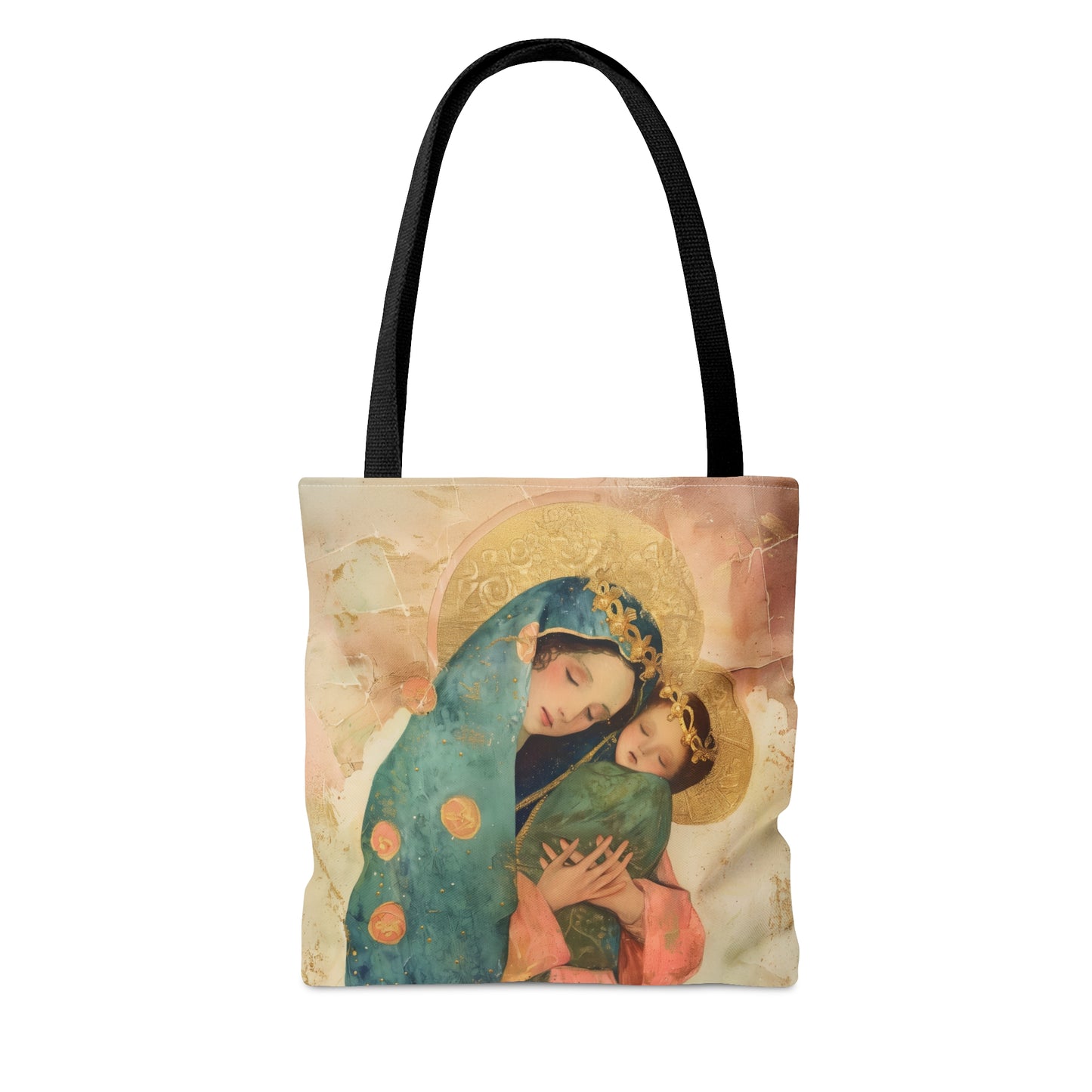 The Sweet Advocate of Souls - Mary, Help of Christians Tote Bag - Large Medium Small Faith Art Bag - Catholic Faith Purse - Double Sided