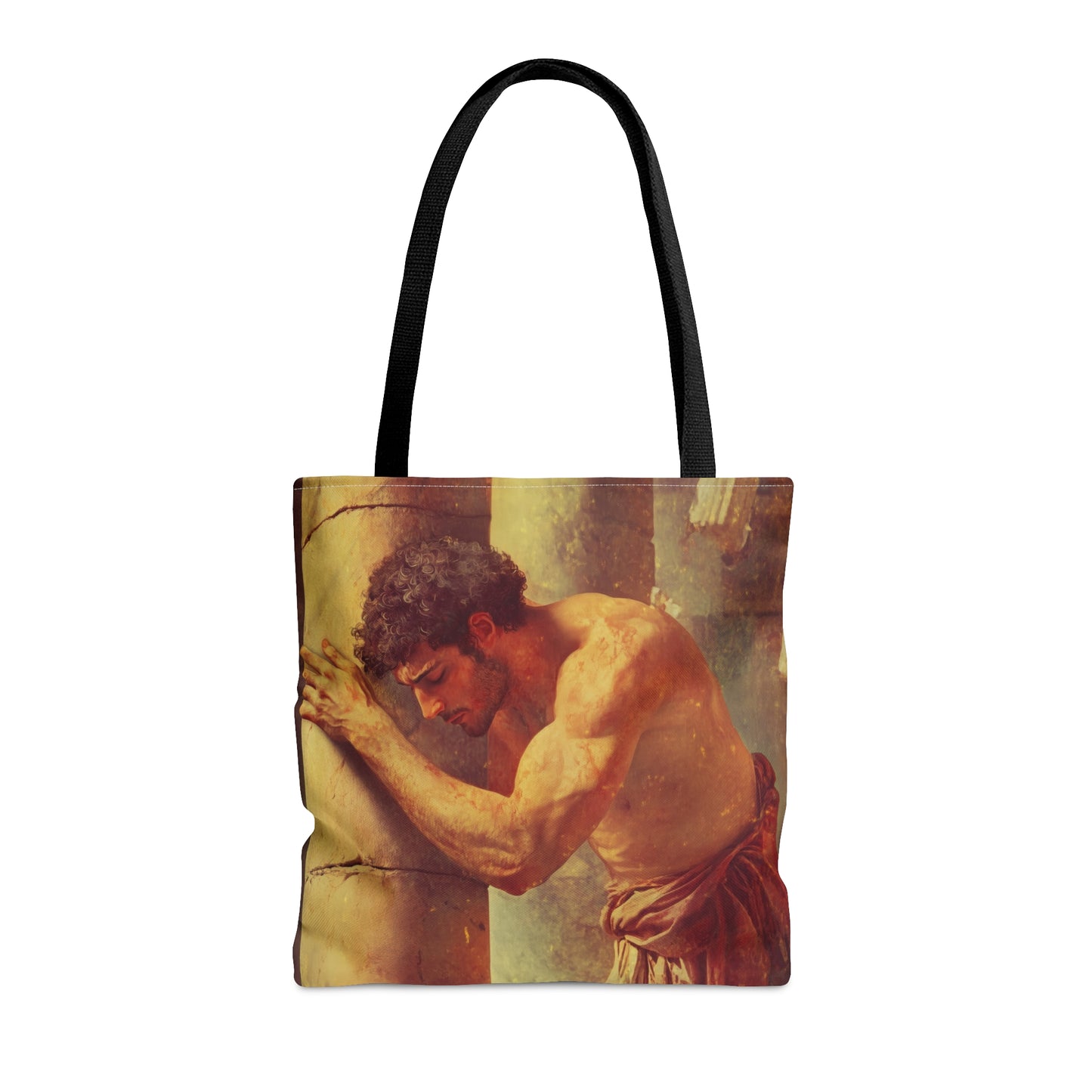 Samson Tote Bag - Large Medium Small Faith Art Bag - Catholic Faith Purse - Double Sided