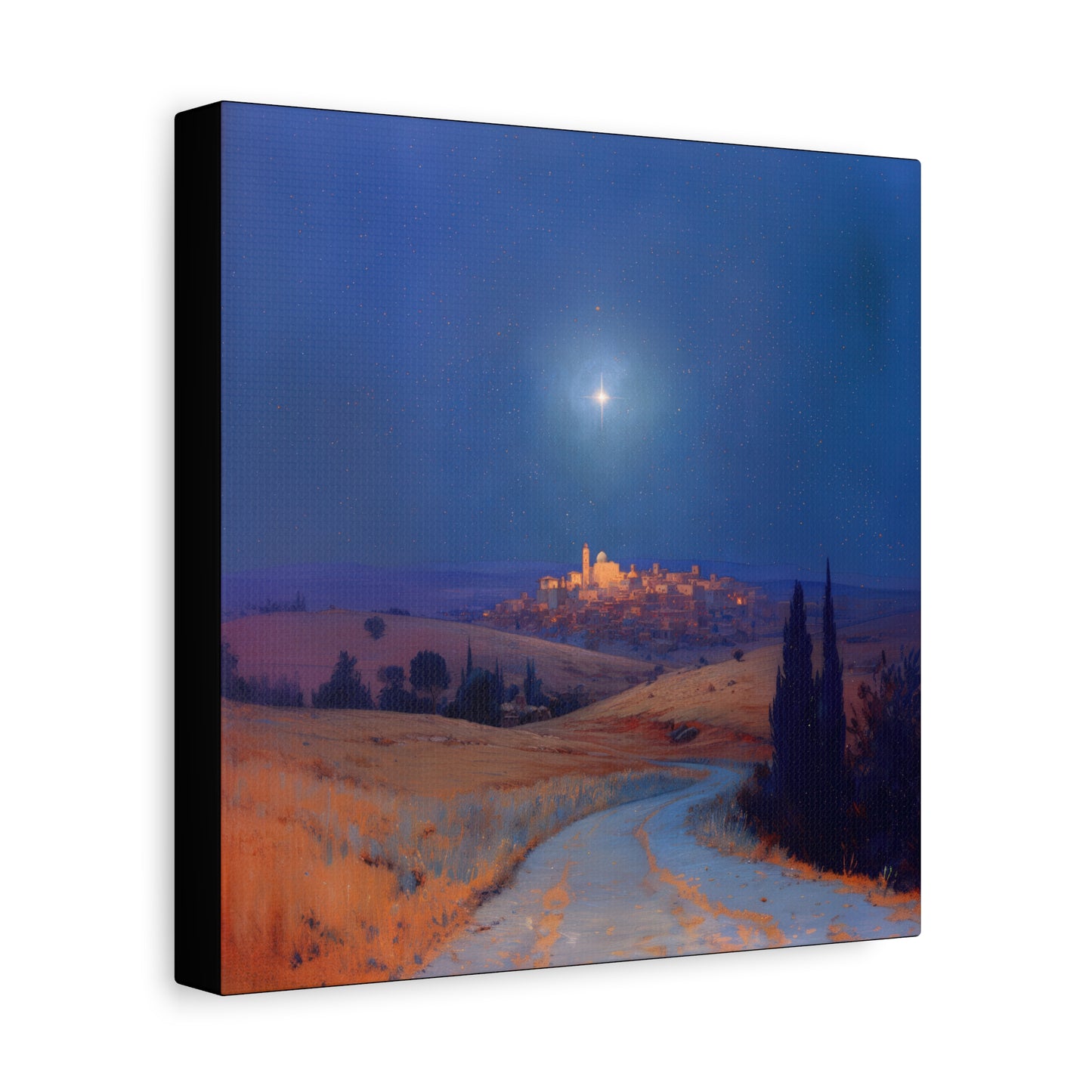 Bethlehem Wrapped in the Light of His Coming - Gallery Wrapped Canvas - Print - Religious Art for your Home - Catholic