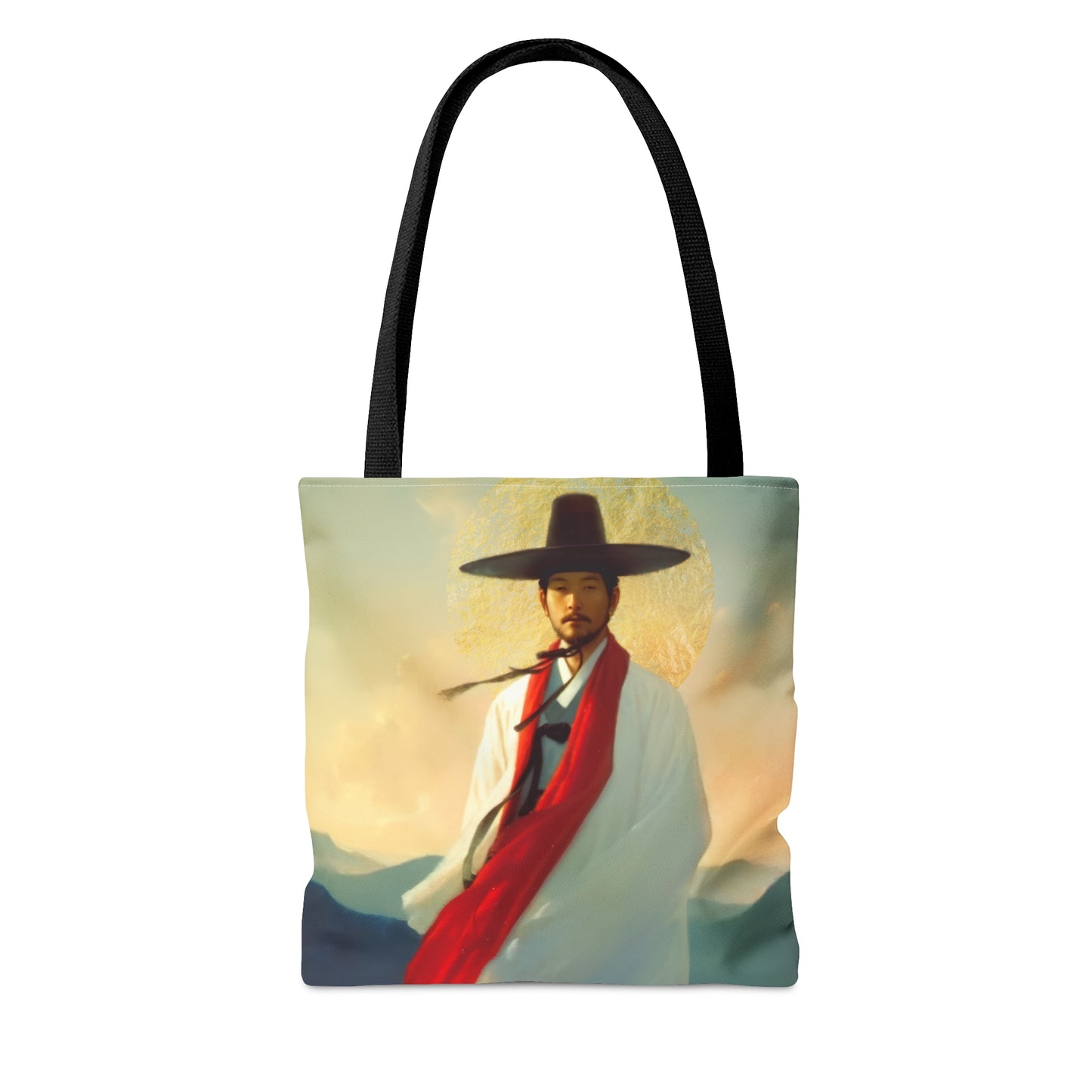 Saint Andrew Kim Taegon - Tote Bag - Large Medium Small Faith Art Bag - Bible Study Faith Purse - Double Sided Prayer Tote - Catholic Saint
