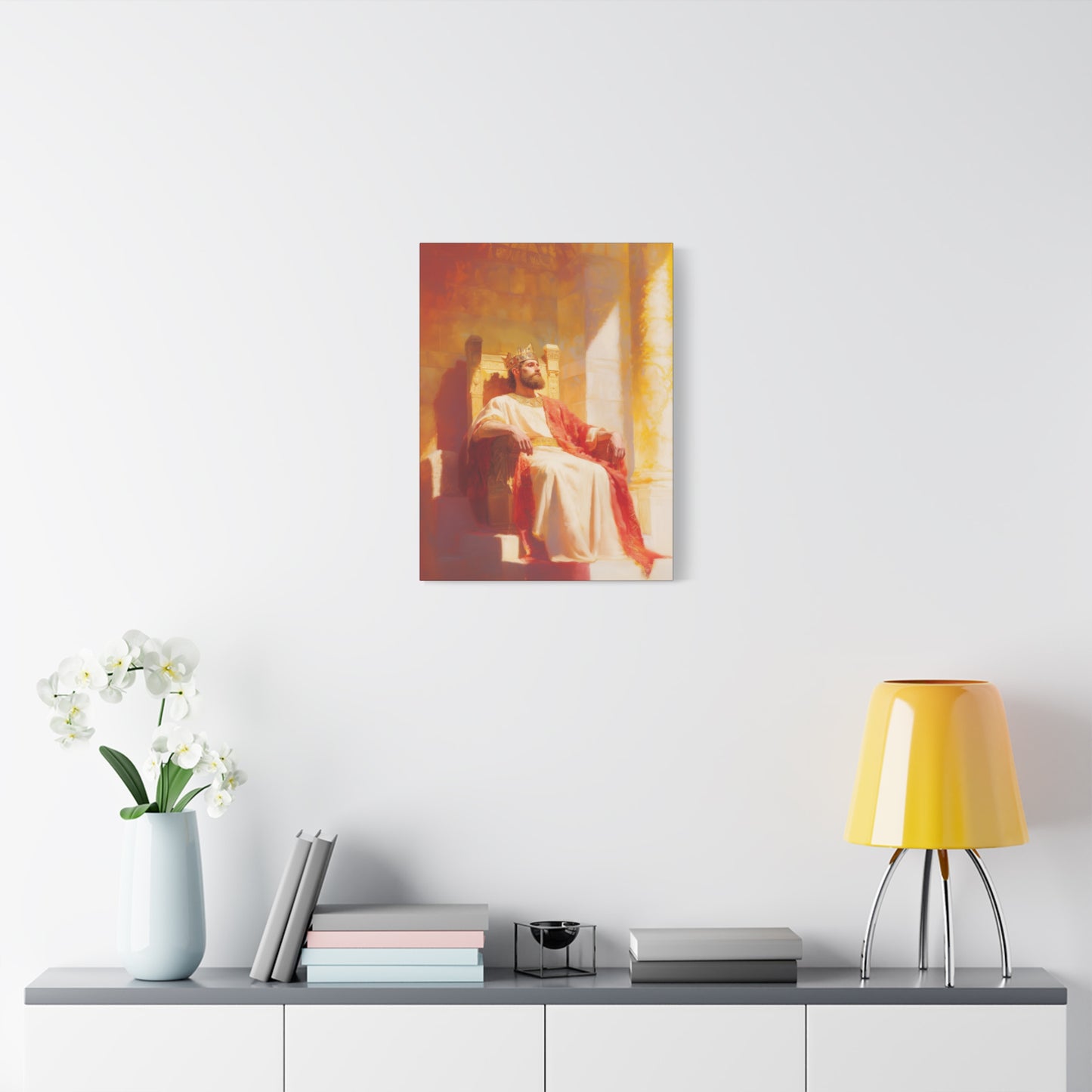 King Solomon: Keeper of God's Understanding - Gallery Wrapped Canvas - Print - Religious Art for your Home - Catholic Art