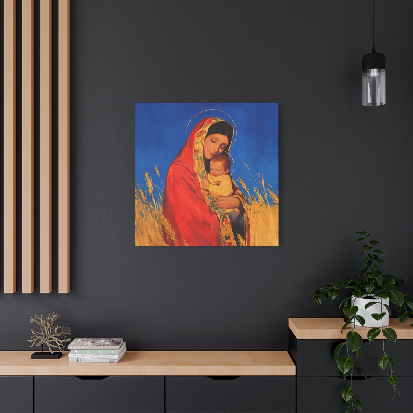 Our Lady of the Harvest  - Multiple Sizes - Catholic Home art - Museum Wrapped Canvas - Sanctified Souls Print