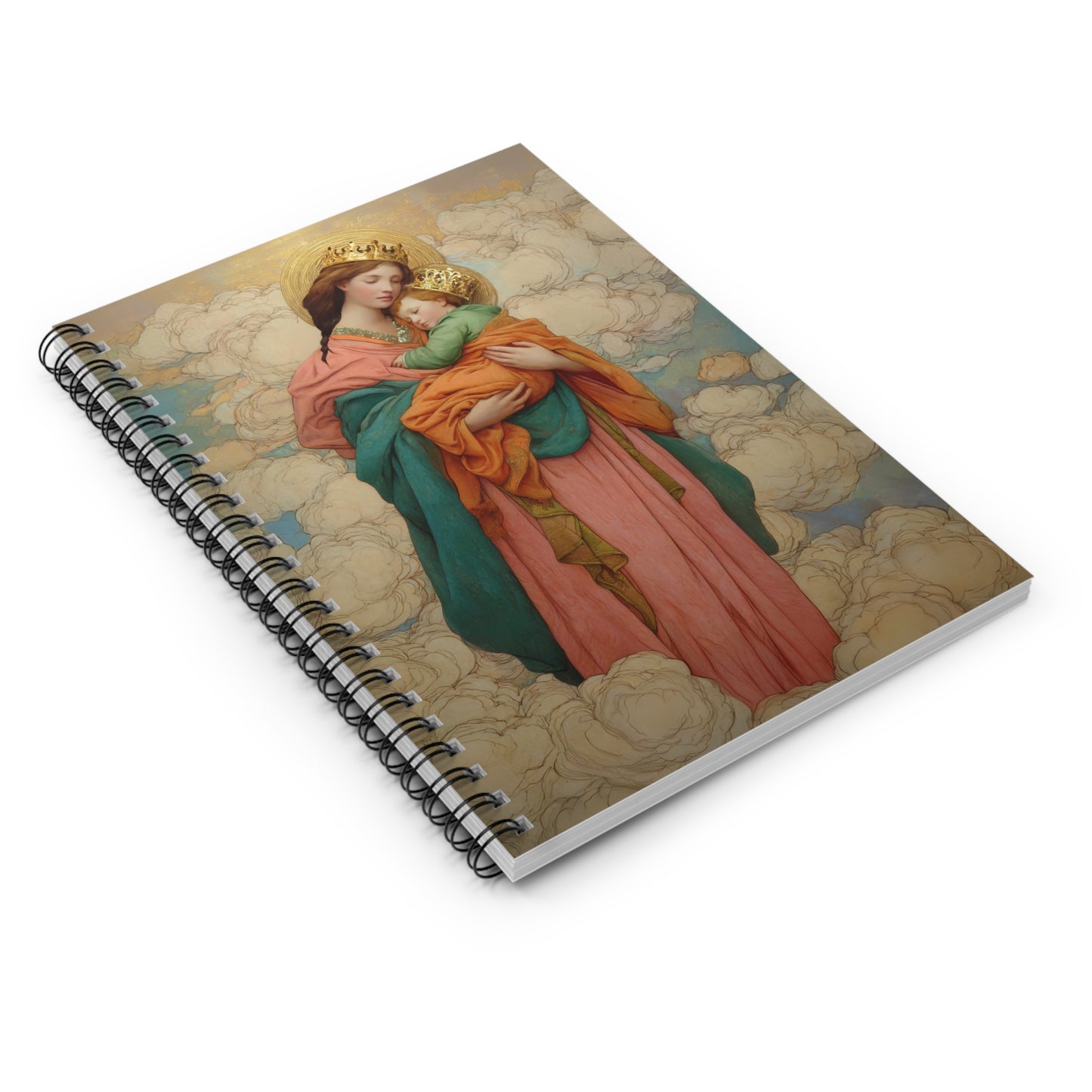 Our Lady of Perpetual Help - Sanctified Souls Art - Religious Based Notebook - Spiral Notebook - Ruled Line