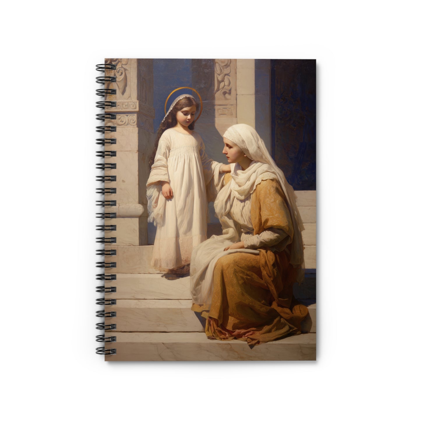 The Feast of the Presentation of the Blessed Mary - Sanctified Souls Art - Religious Based Notebook - Spiral Notebook - Ruled Line - Prayer